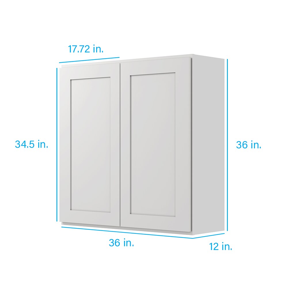 RELIABILT Fairplay 36-in W x 36-in H x 12-in D White Door Wall Ready To ...