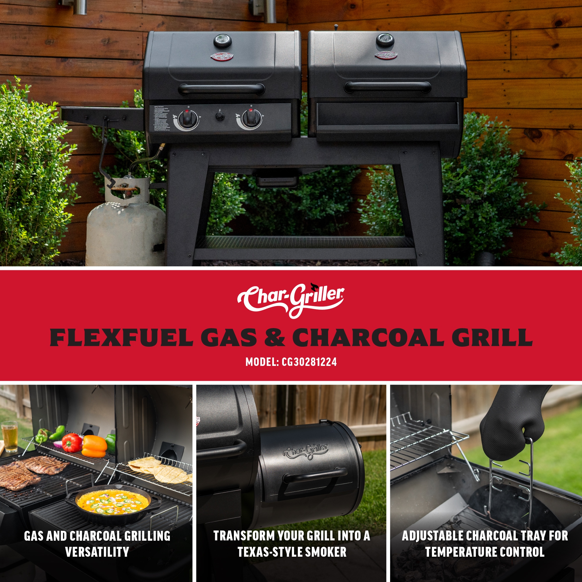 Char-Griller CG30282925 Combo-Grills - View #3