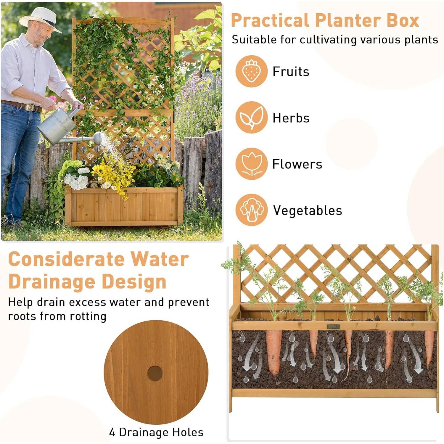 Slickblue D-FR-813769521BGRPG Raised-Planter-Boxes - View #4