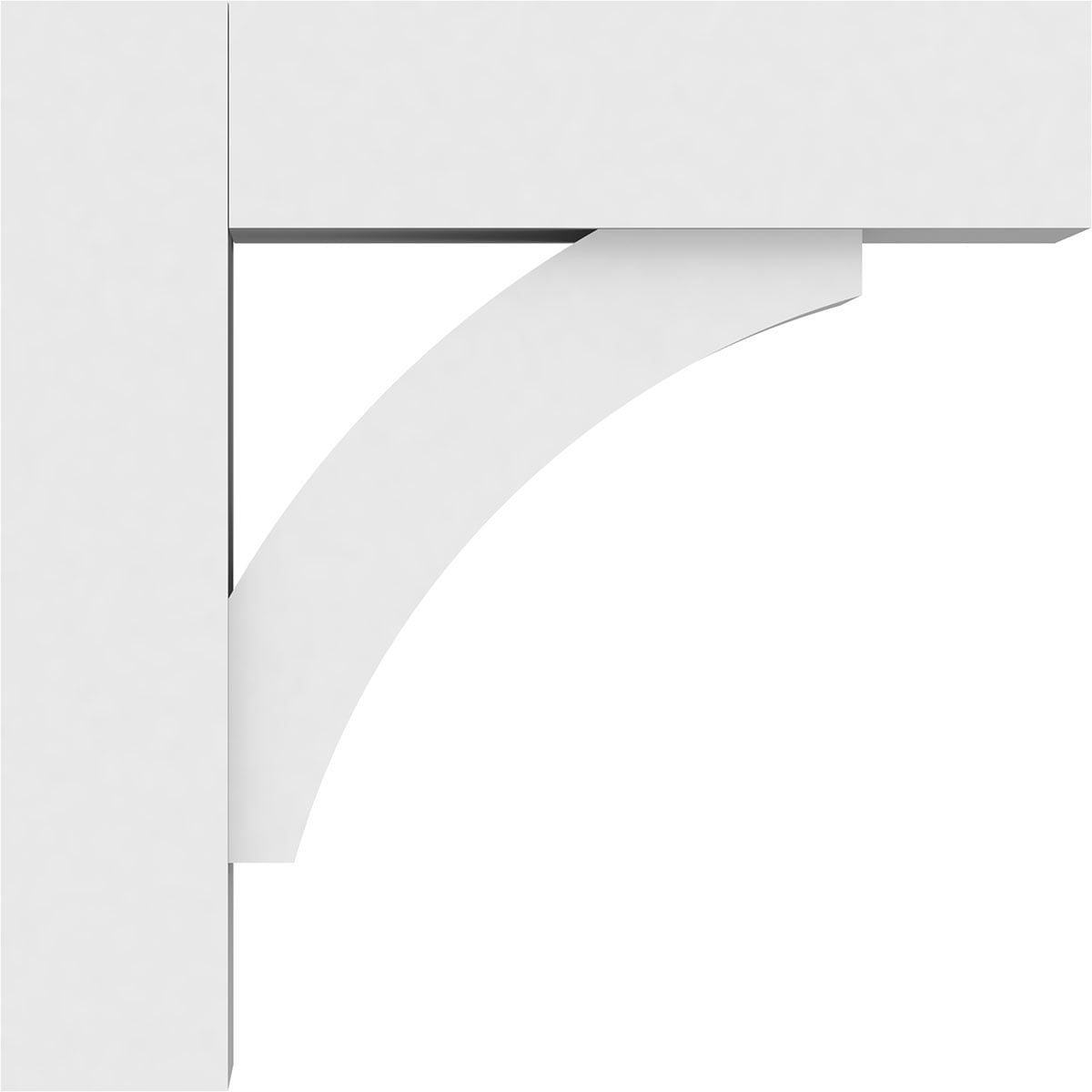 Ekena Millwork BKTP03X12X12THR05 Exterior-Brackets-Braces - View #3