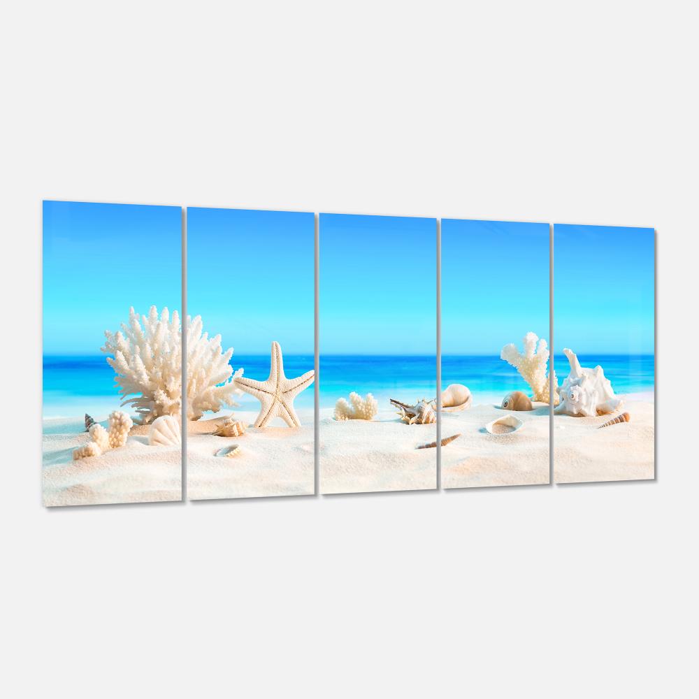 Designart 28-in H x 60-in W Coastal Metal Print at Lowes.com