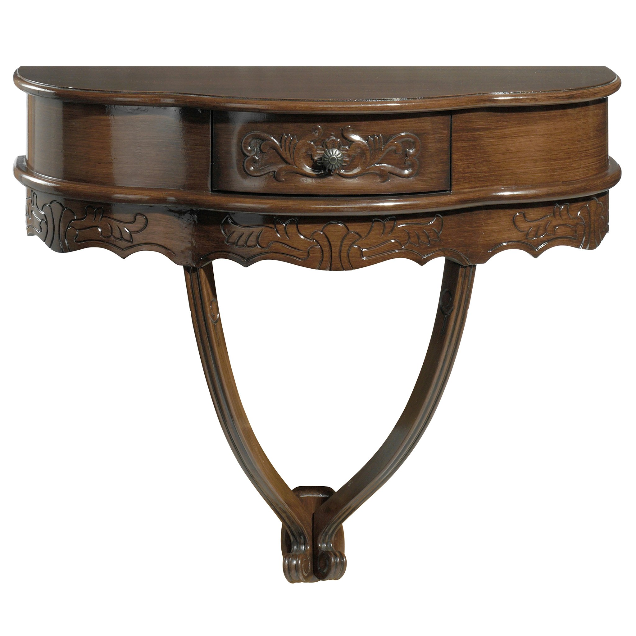 Design Toscano SK1345 Midcentury Brown Console Table