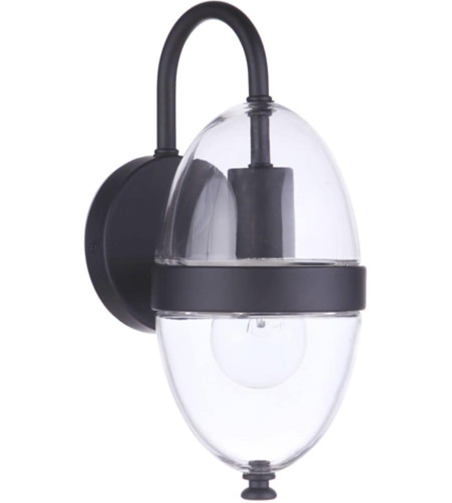 Craftmade ZA3504-MN Sivo 1 -Light 11.75-in H Black Hardwired Outdoor Wall Light