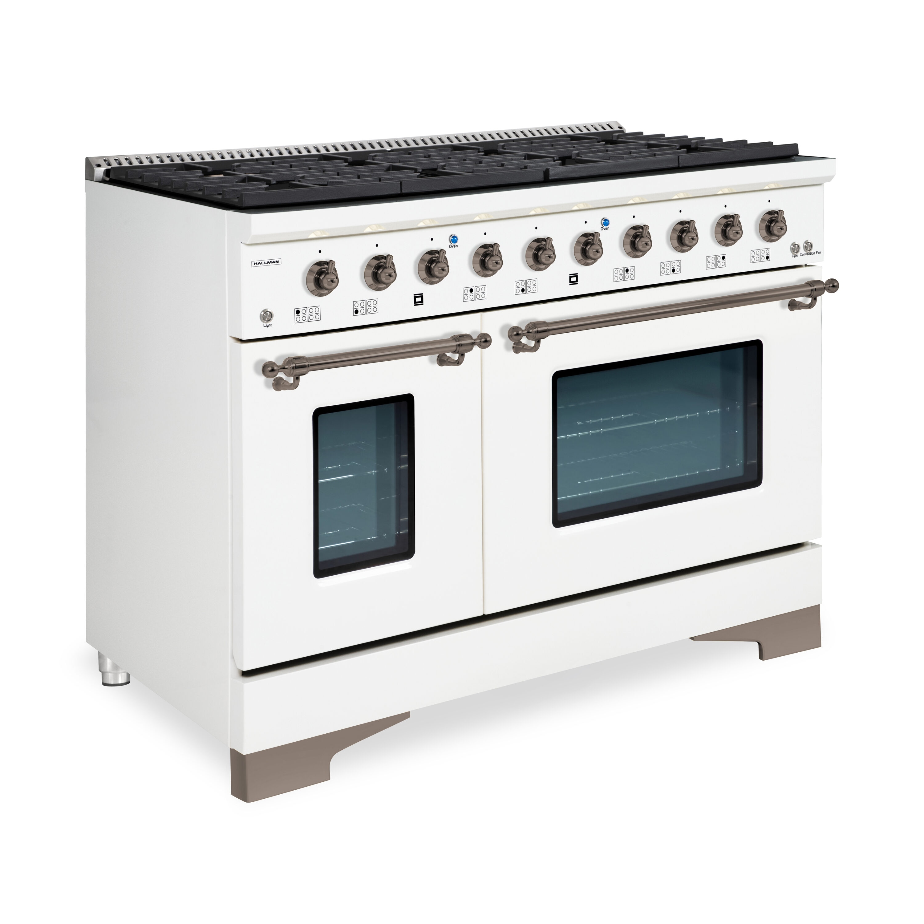 Hallman HCLRG48BZWT Double-Oven-Gas-Ranges - View #3