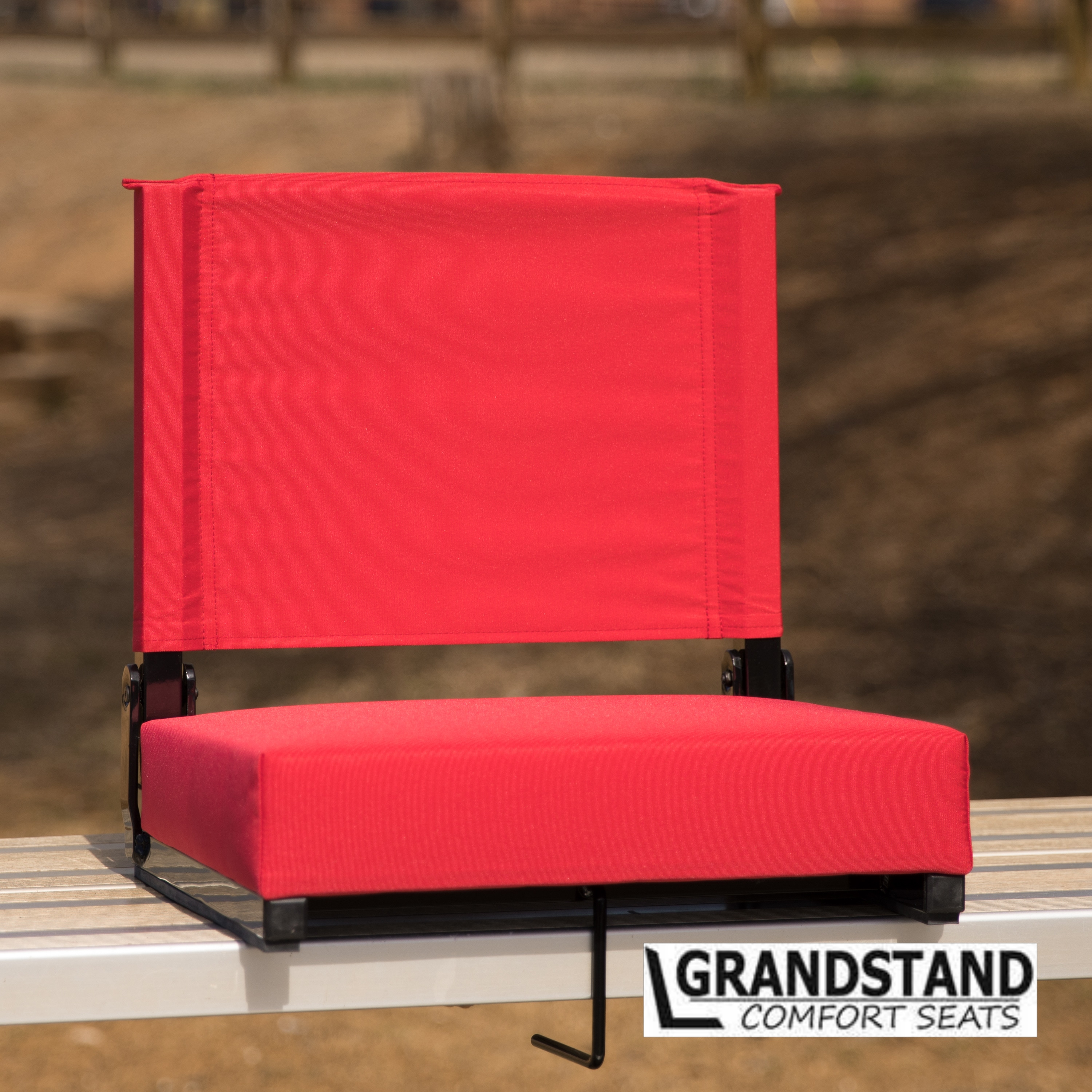 Stadium Seat Pad Sport Bleacher Hunting Bum Padded Cushion Closed