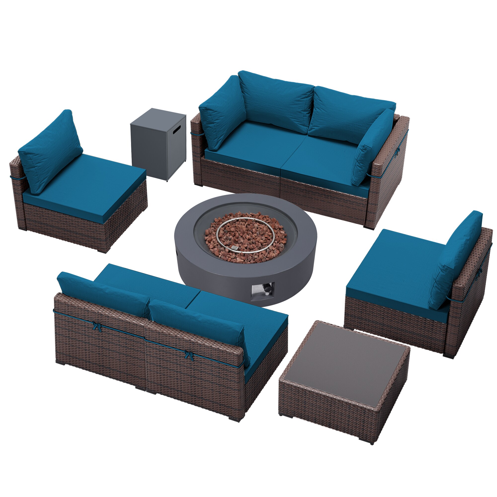 UPHA PL-2CZ-42TPDK-Z3 Patio-Conversation-Sets - View #2
