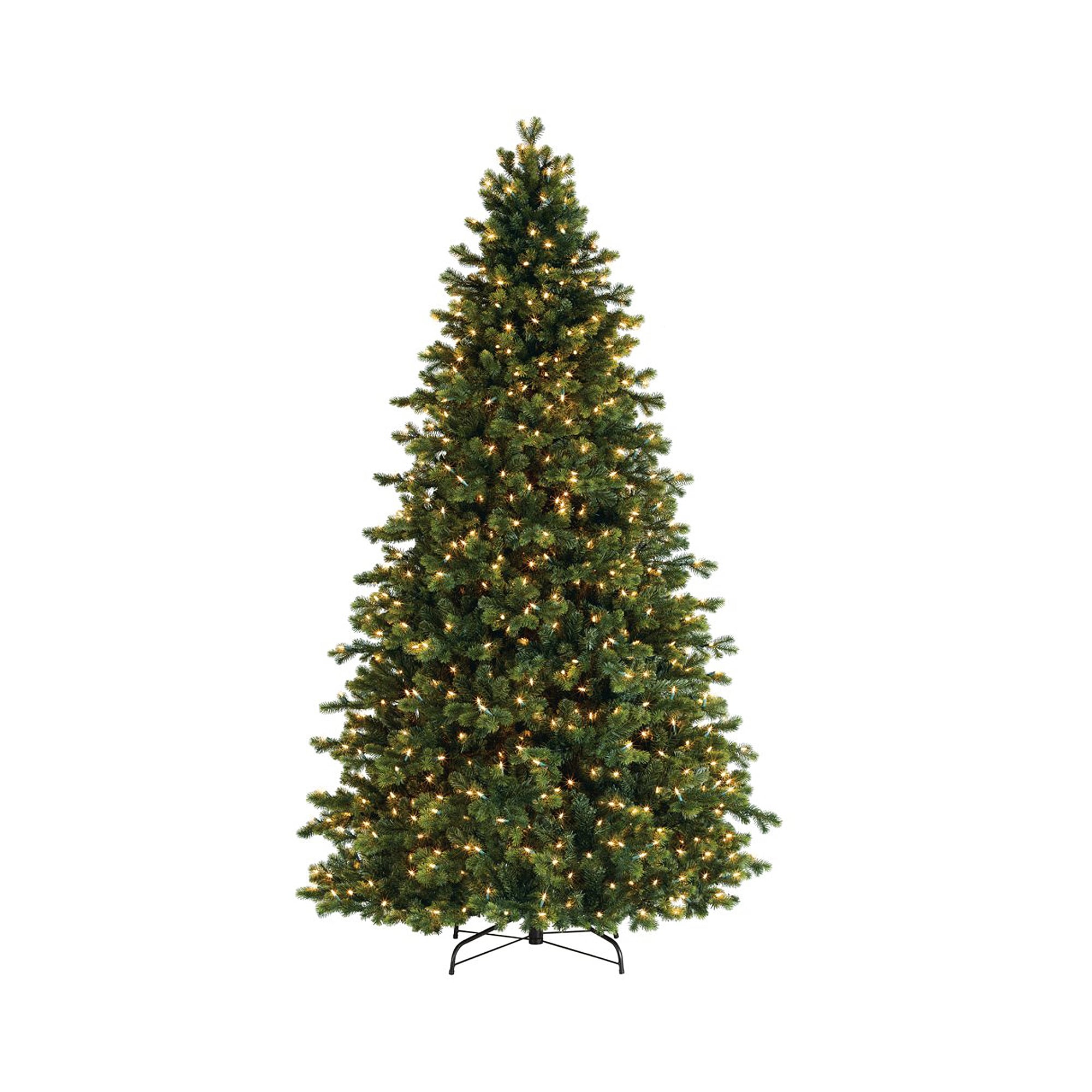 Northlight - 7.5-ft Spruce Pre-lit Slim Artificial Christmas Tree with White Incandescent Lights