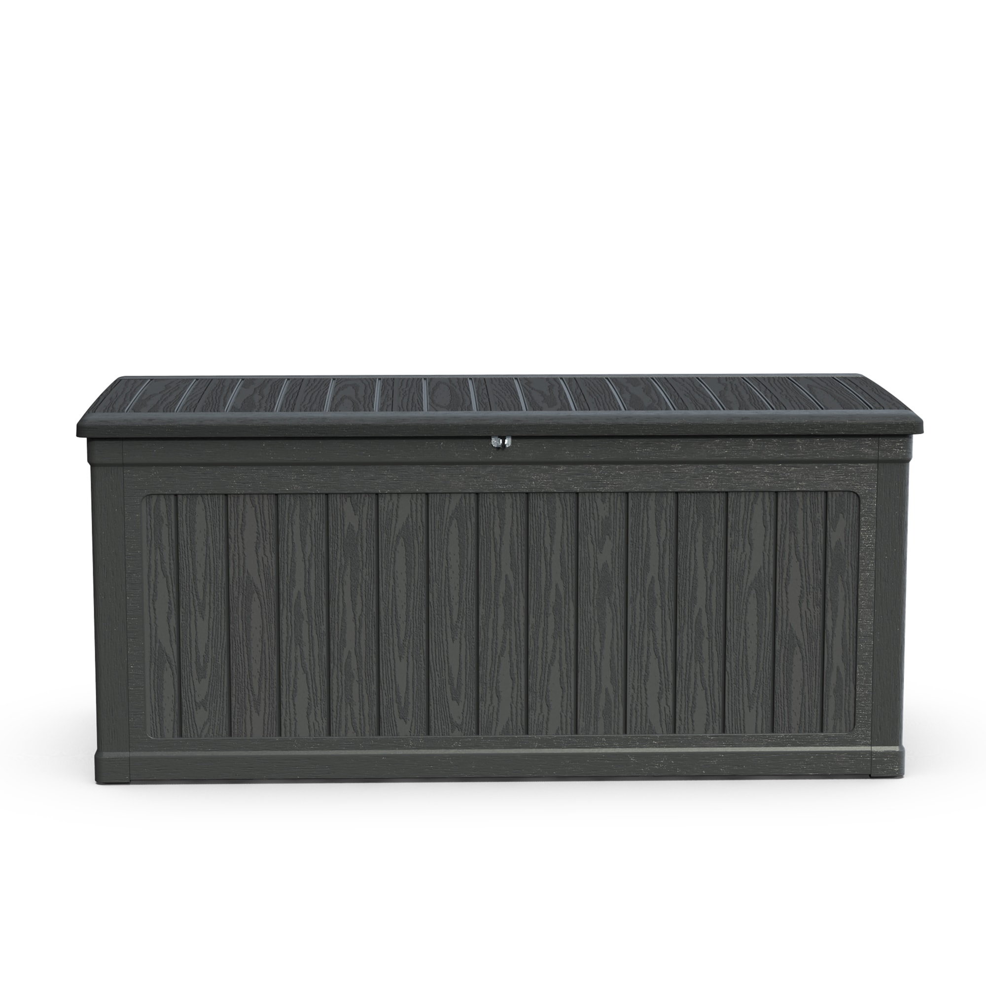 SINOFURN SYB790016DG 67.7-in L x 32.1-in 260-Gallon Black Plastic Deck Box