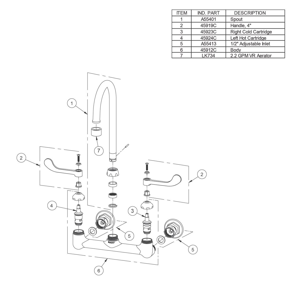 Elkay LK940GN05T4H Kitchen-Faucets - View #2