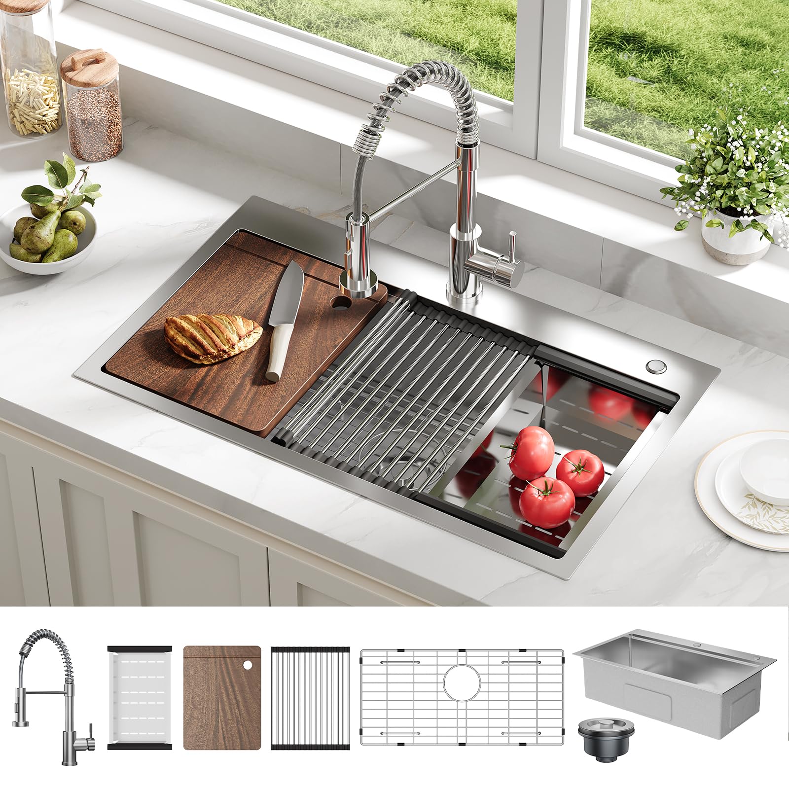Garvee GWPHO-354QOUBS Kitchen-Sinks - View #2