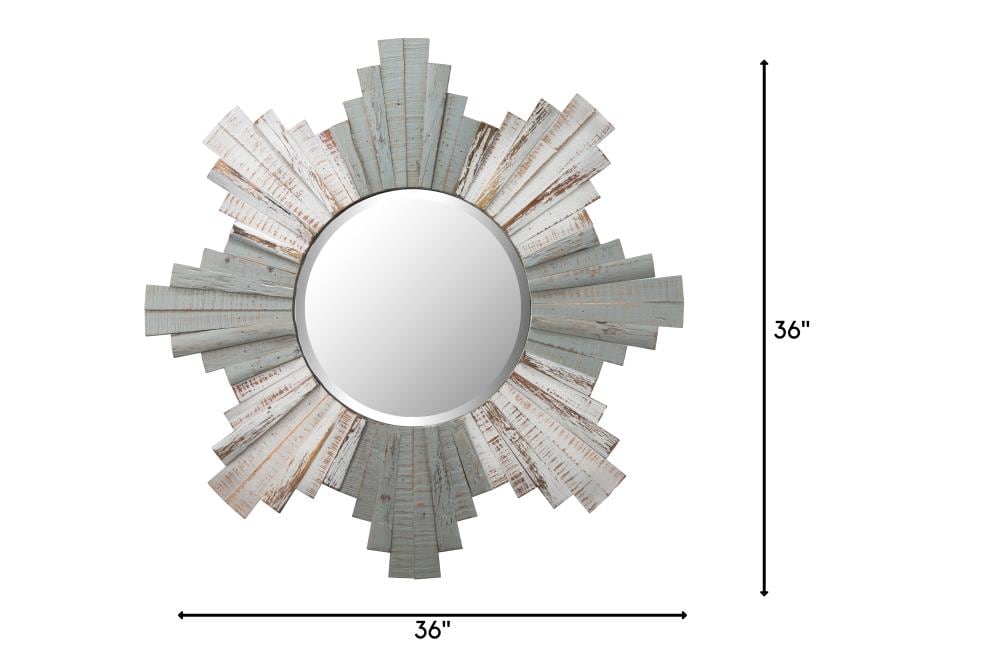 Varaluz Varaluz Casa 36-in W x 4-in H Sunburst Grey/Whitewash Framed ...