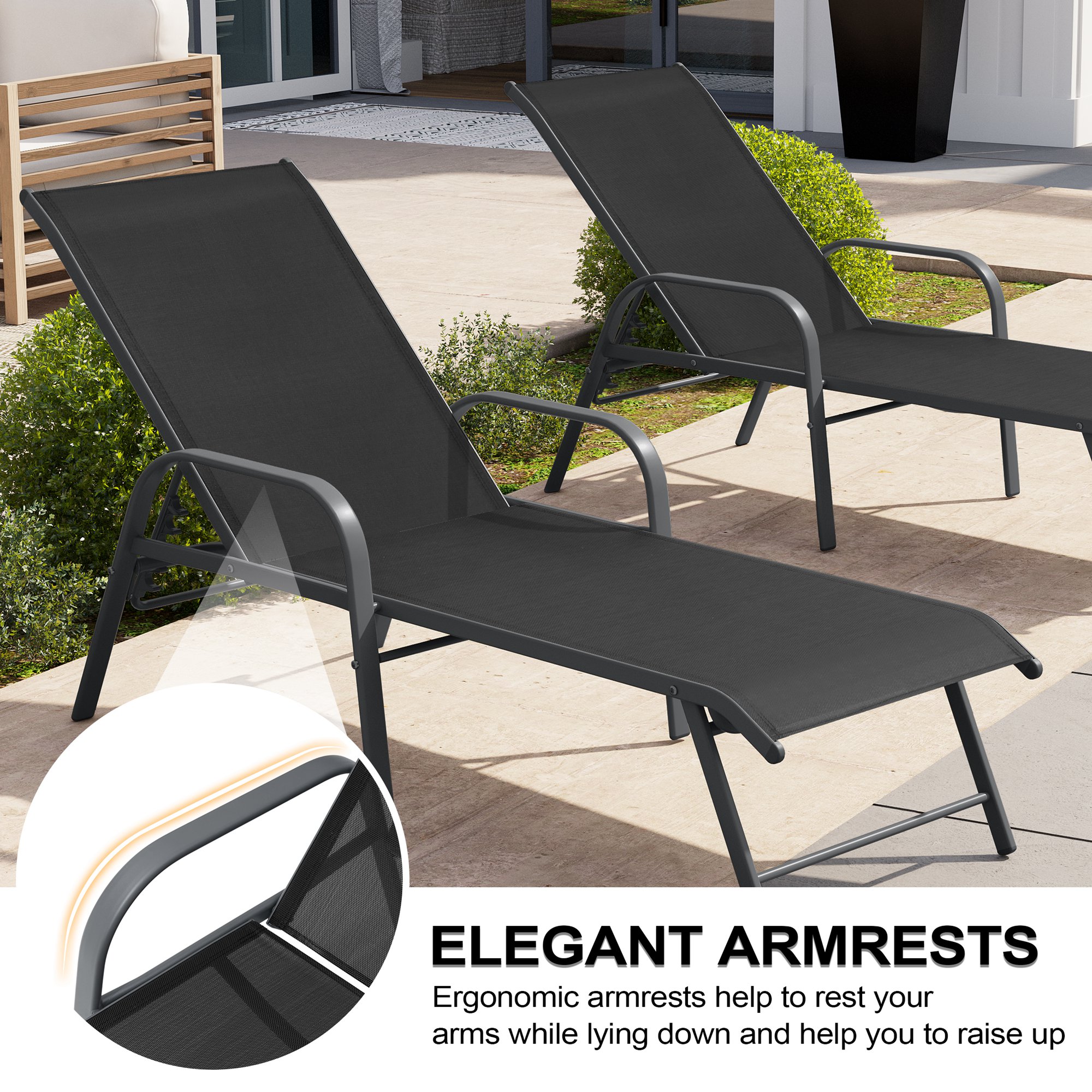 Crestlive Products CL-LG024BLK-2 Patio-Chairs - View #4