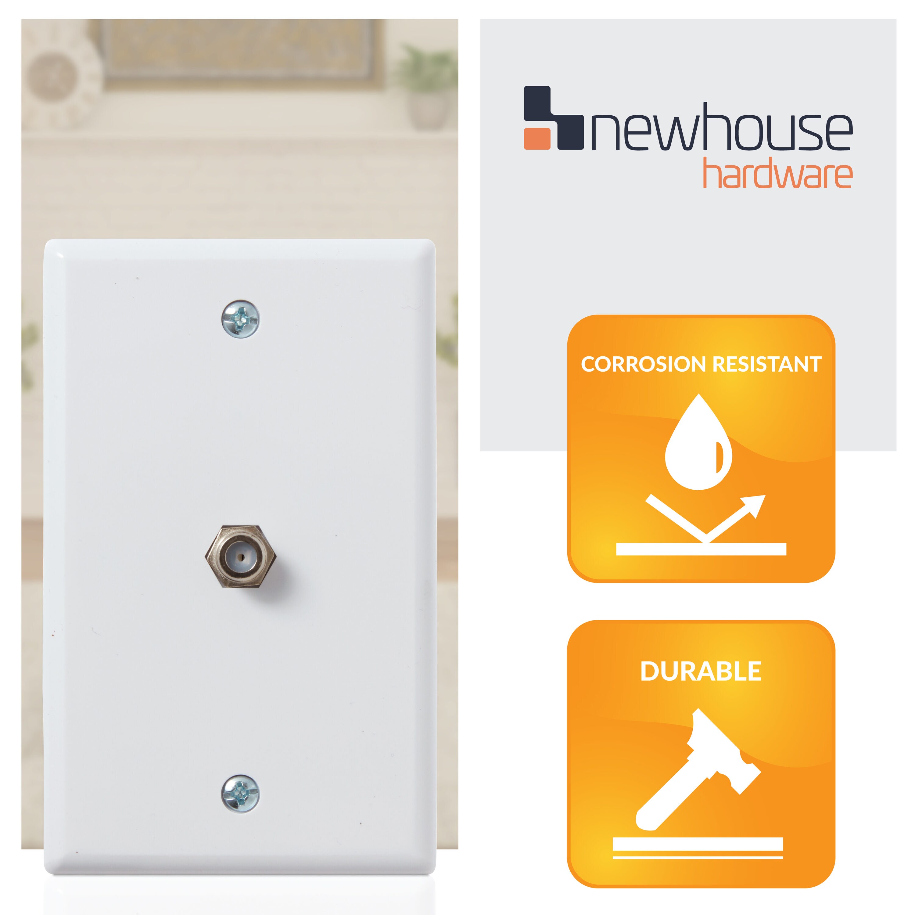 Newhouse Hardware TVP-WH-05 Audio-Video-Wall-Jacks - View #3