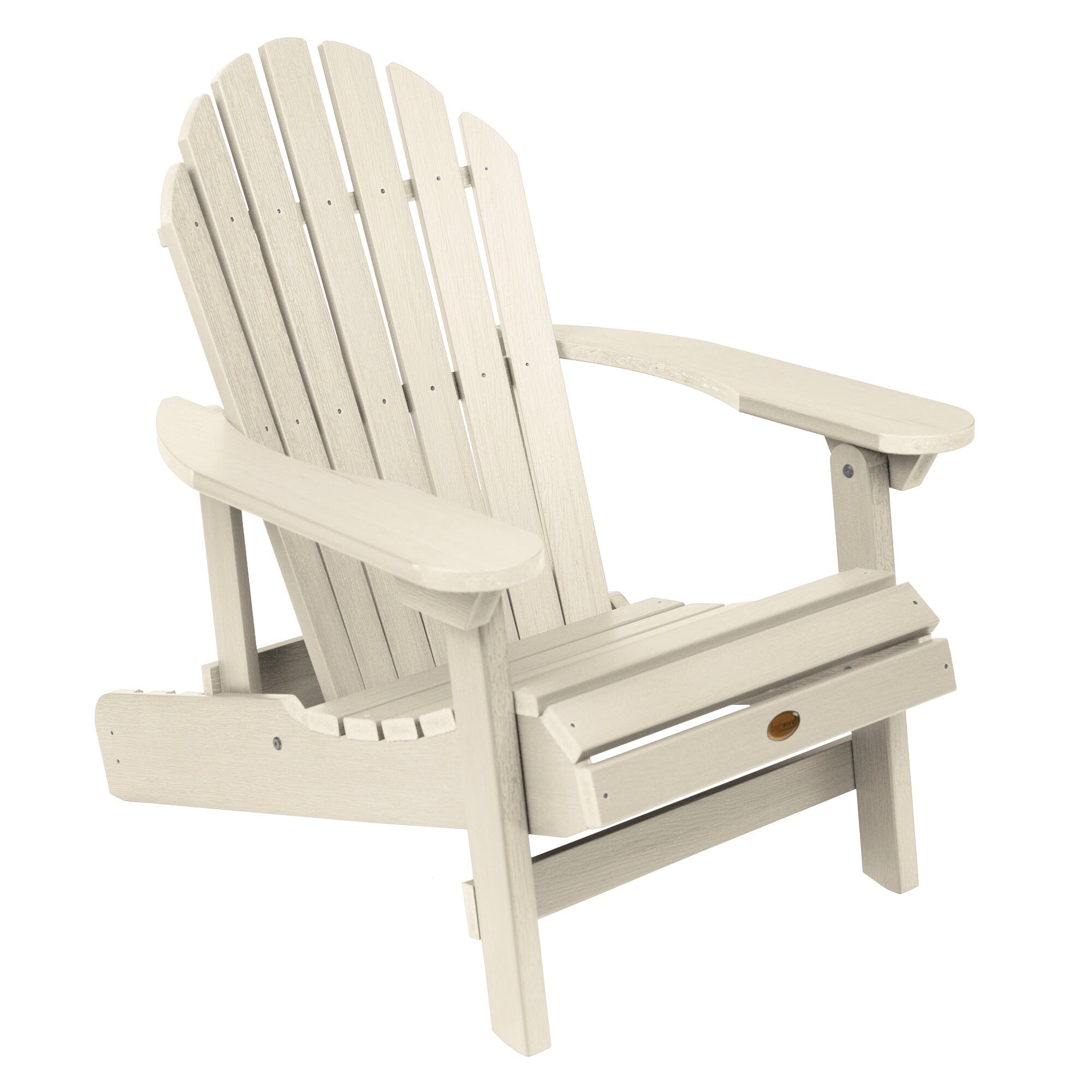 highwood Hamilton Whitewash Plastic Frame Stationary Adirondack