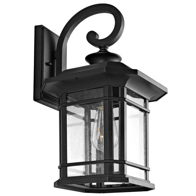 H Black Led Outdoor Wall Light, Outdoor Coach Lights Dusk To Dawn Costco