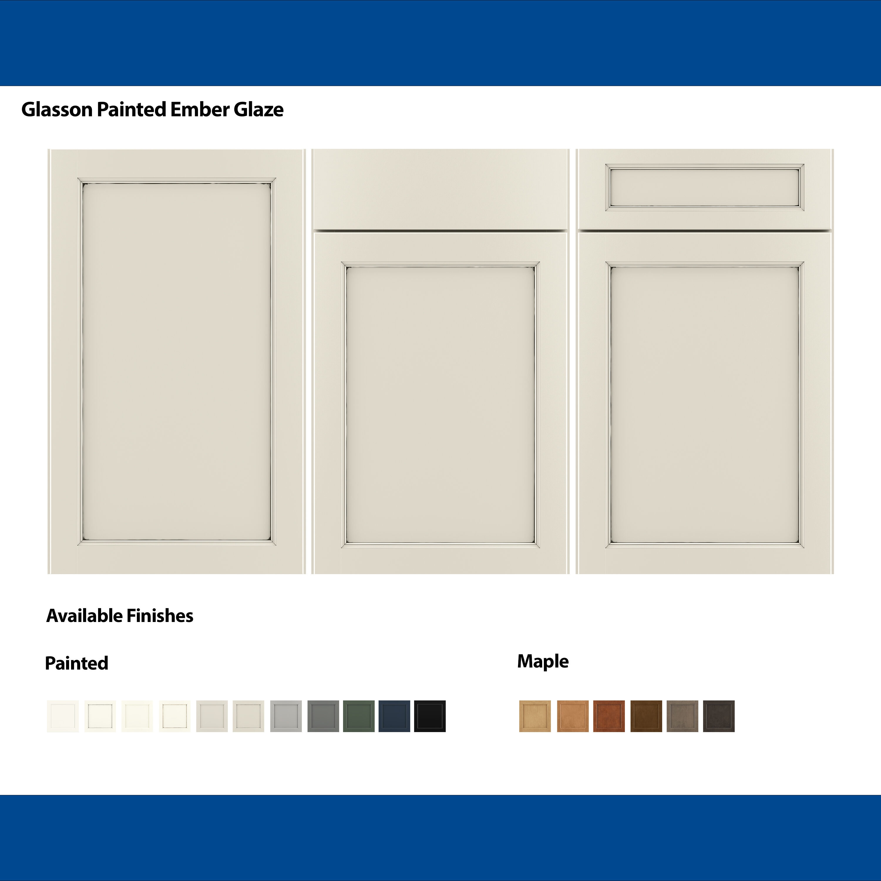 Shenandoah Glasson 14.562-in W x 14.5-in H Ember Painted Maple Kitchen ...