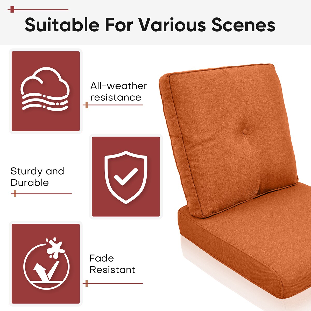 Rilyson FSZBD006-6AA Patio-Furniture-Cushions - View #7