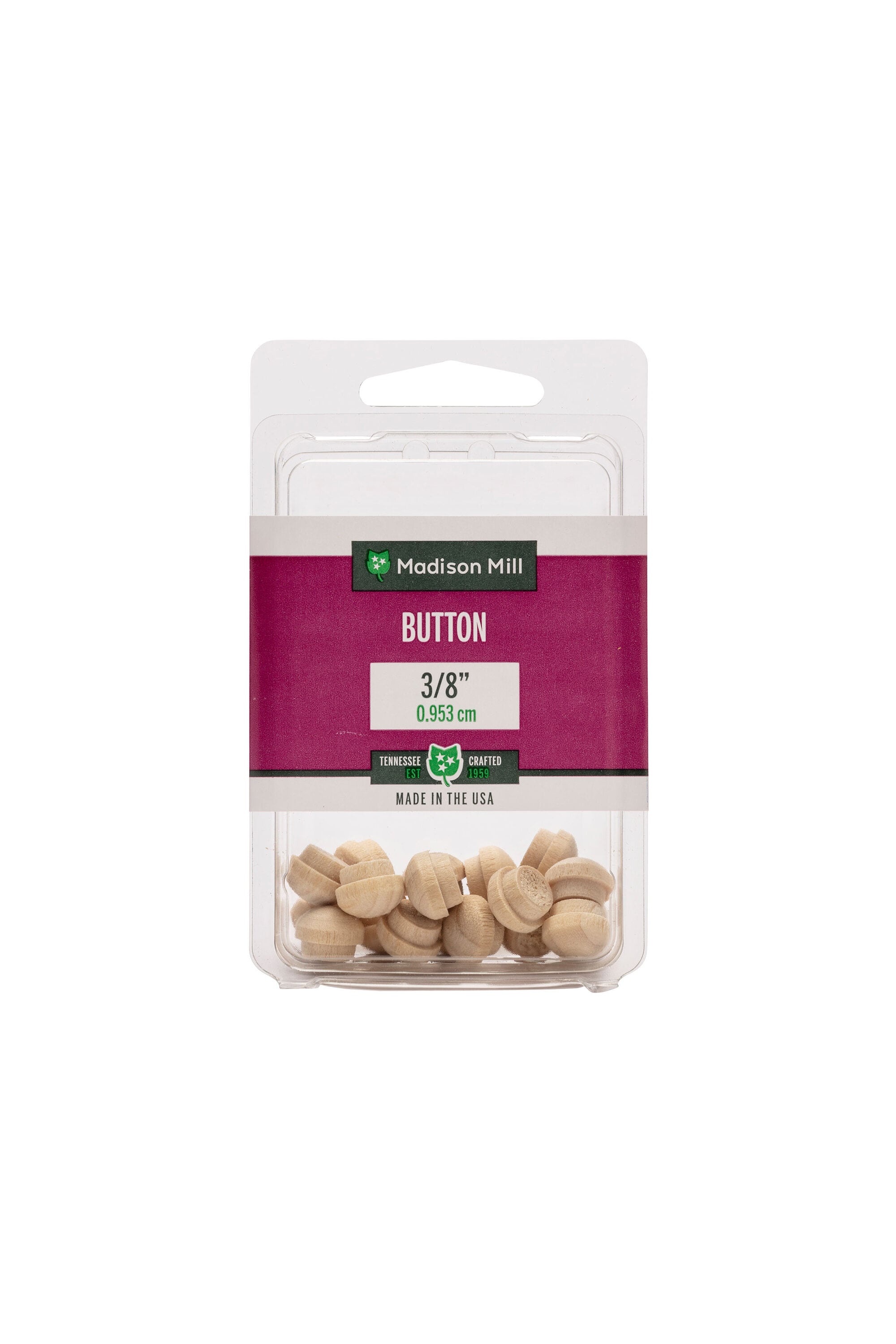 Madison Mill 12-Pack 0.5 x 0.375 Oak Wood Button Plug in the End Caps &  Screw Protectors department at