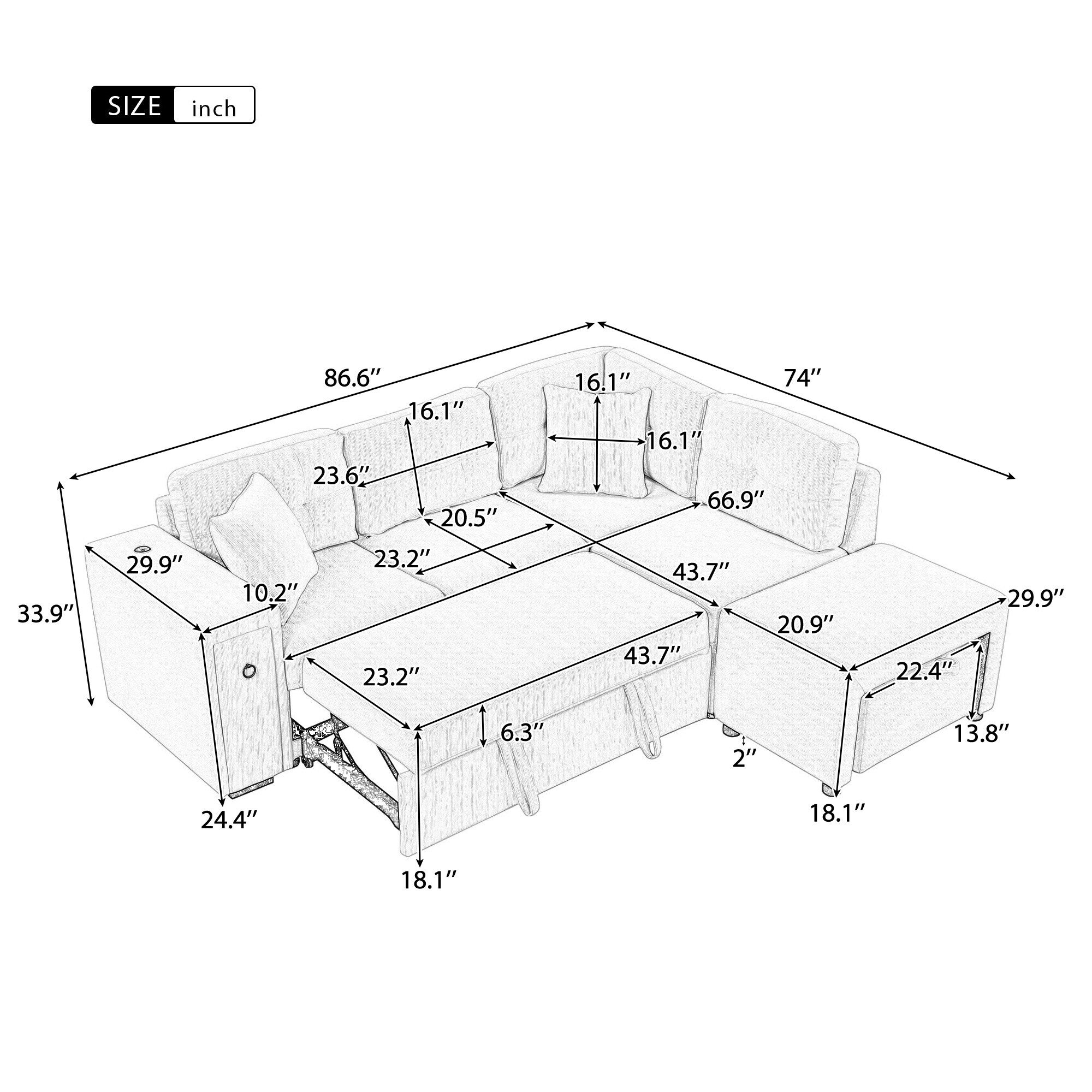 LOVMOR SF-L-N719S001560E futons - View #2