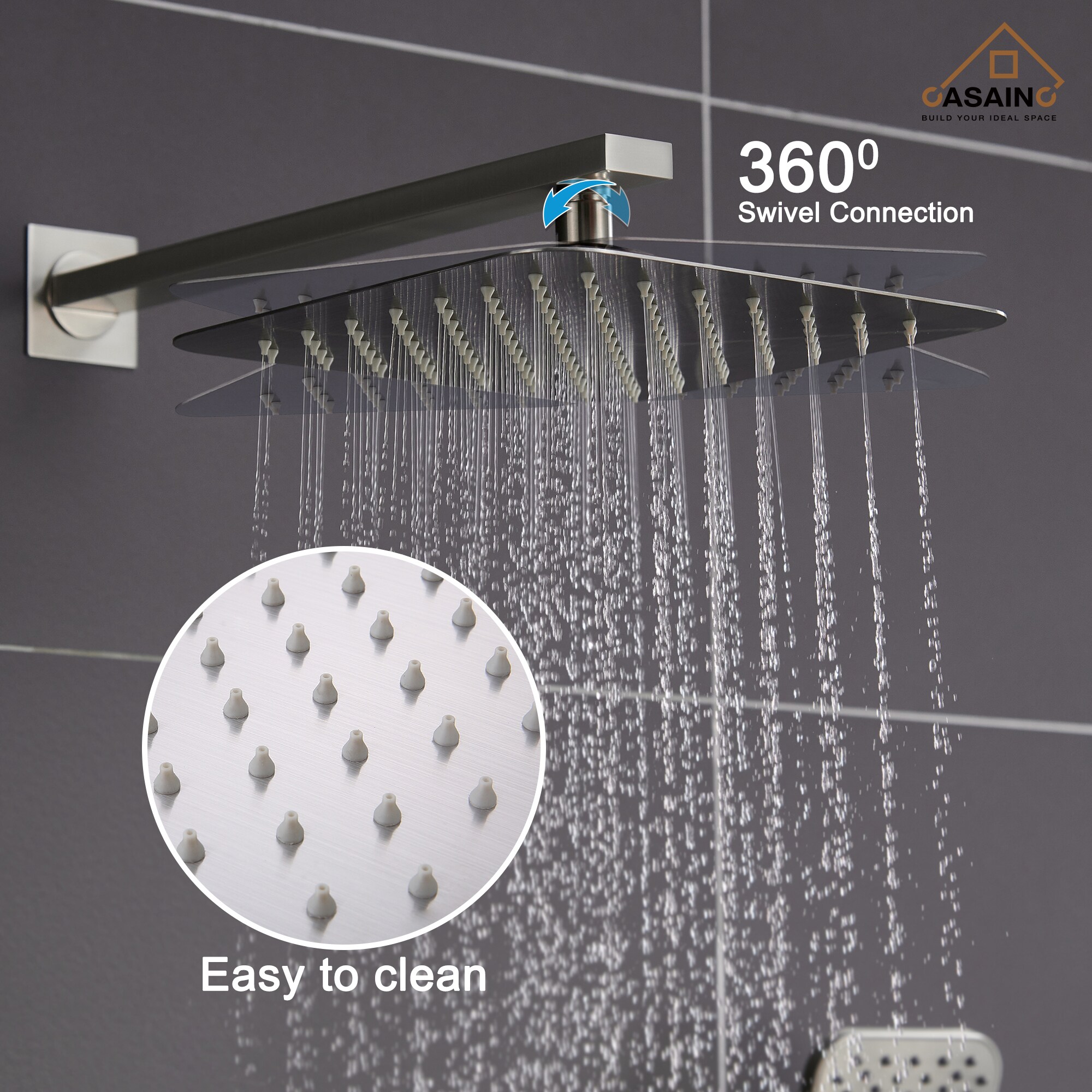 CASAINC HM-B206-SQ-BN Tub-Shower-Faucets - View #8