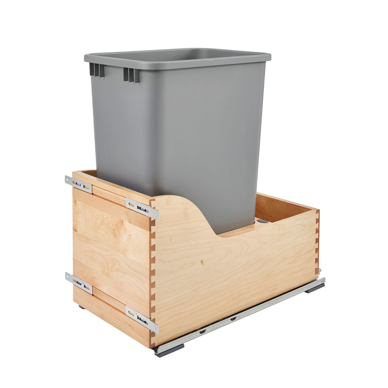Rev-A-Shelf 252020 12-in x 22-in x 19-in 50-Quarts Soft Close Pull-out trash can