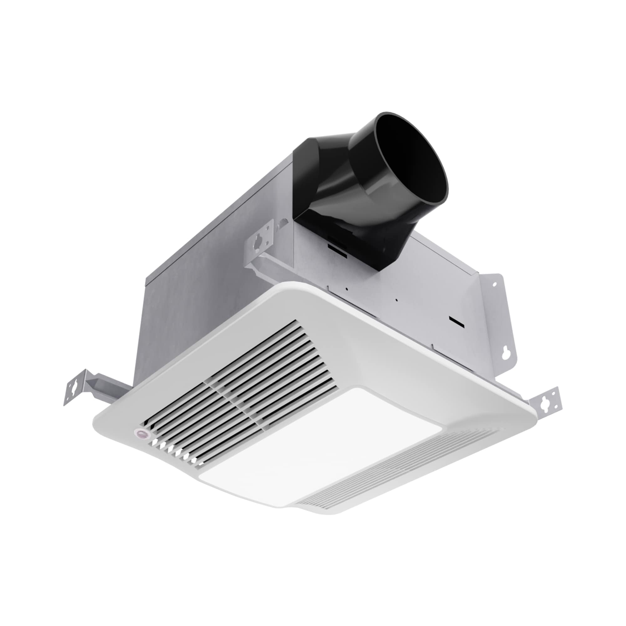 ANZZI EF-AZ103WH 0.9-Sone 110-CFM White Lighted Bluetooth Compatibility Bathroom Ventilator Fan with Humidity Sensor