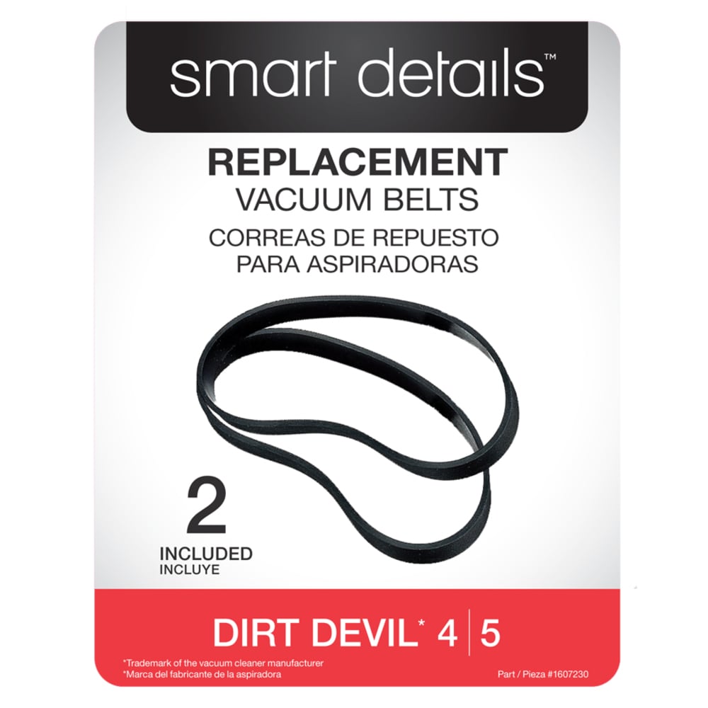 Great Value Replacement Vacuum Belts, For Dirt Devil 15, Bissell 3130, GE  CBU6, and Black & Decker Air Swivel, 2 Count