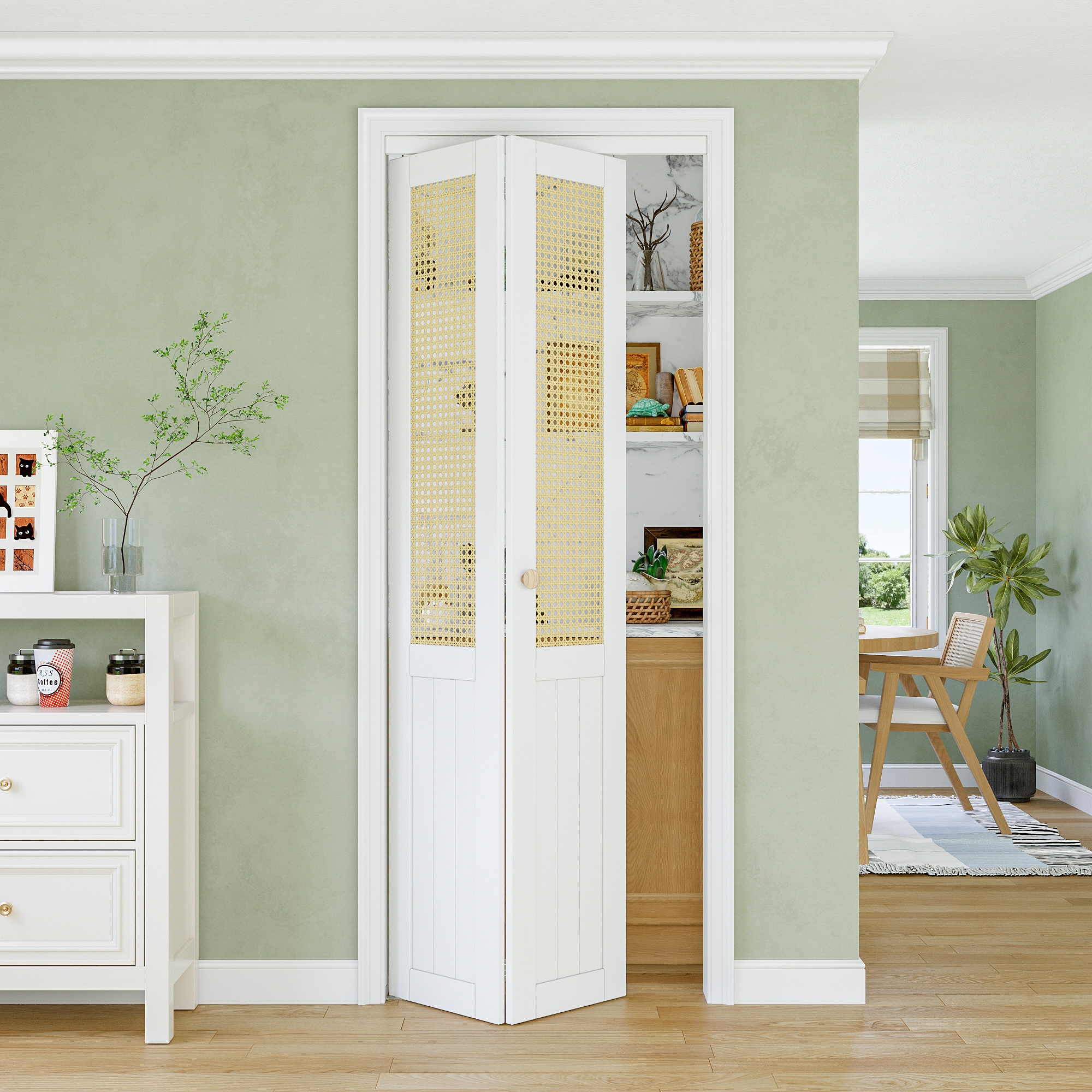 JUJUBON IN-CD-BIWT-BF-TB-30 Bifold-Sliding-Closet-Doors - View #3