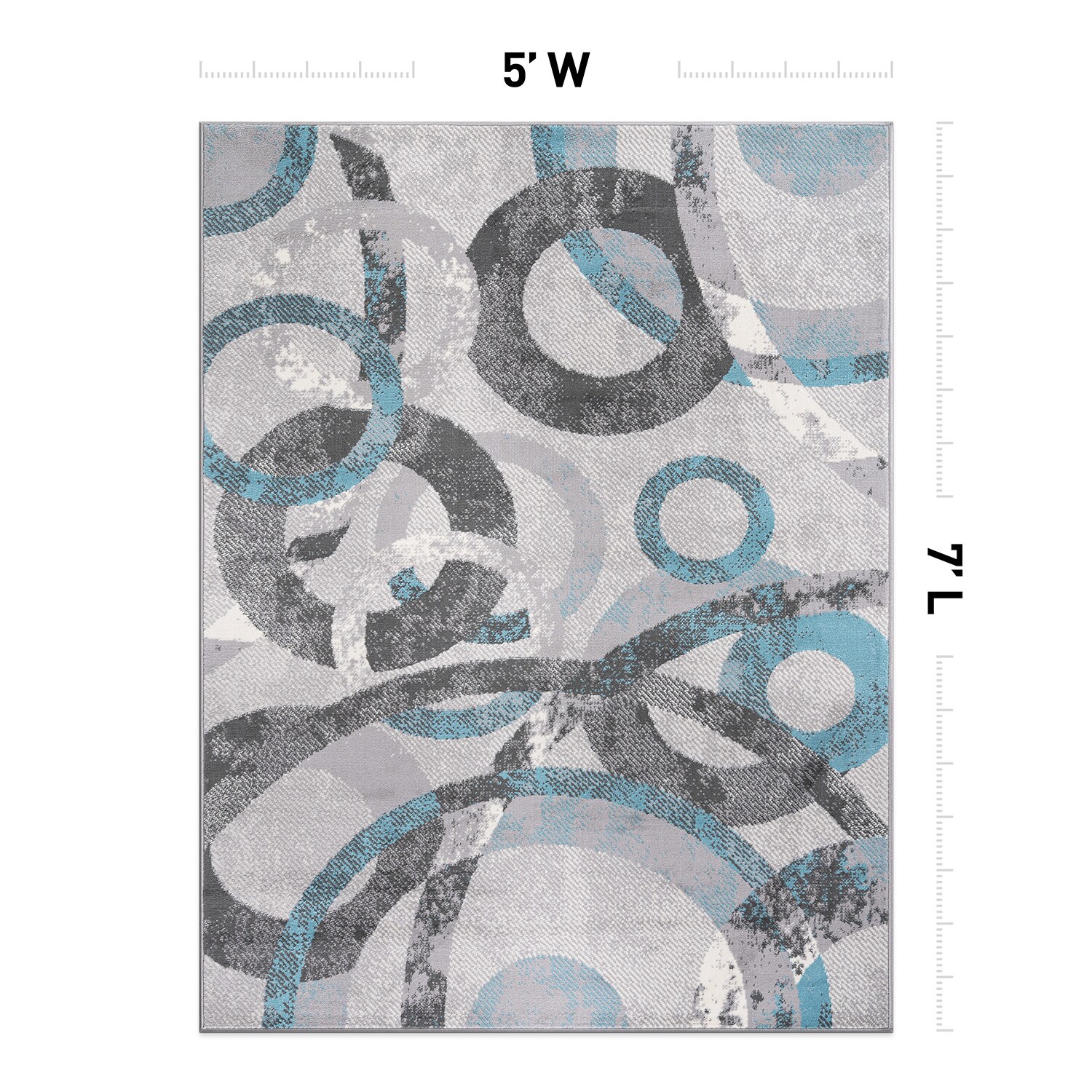 World Rug Gallery 2087BLUE5X7 rugs - View #2
