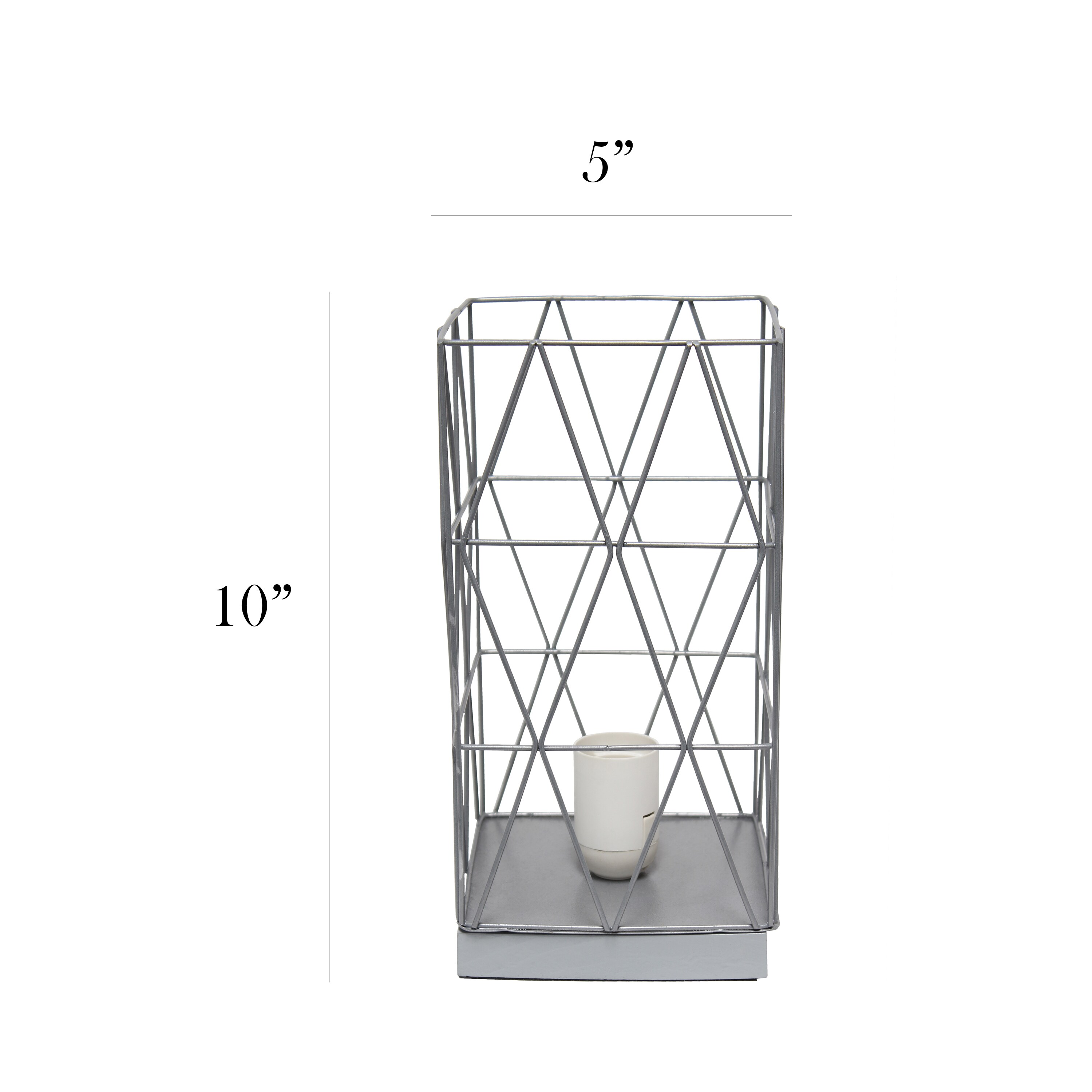 Simple Designs LT1073-GRY Table-Lamps - View #3