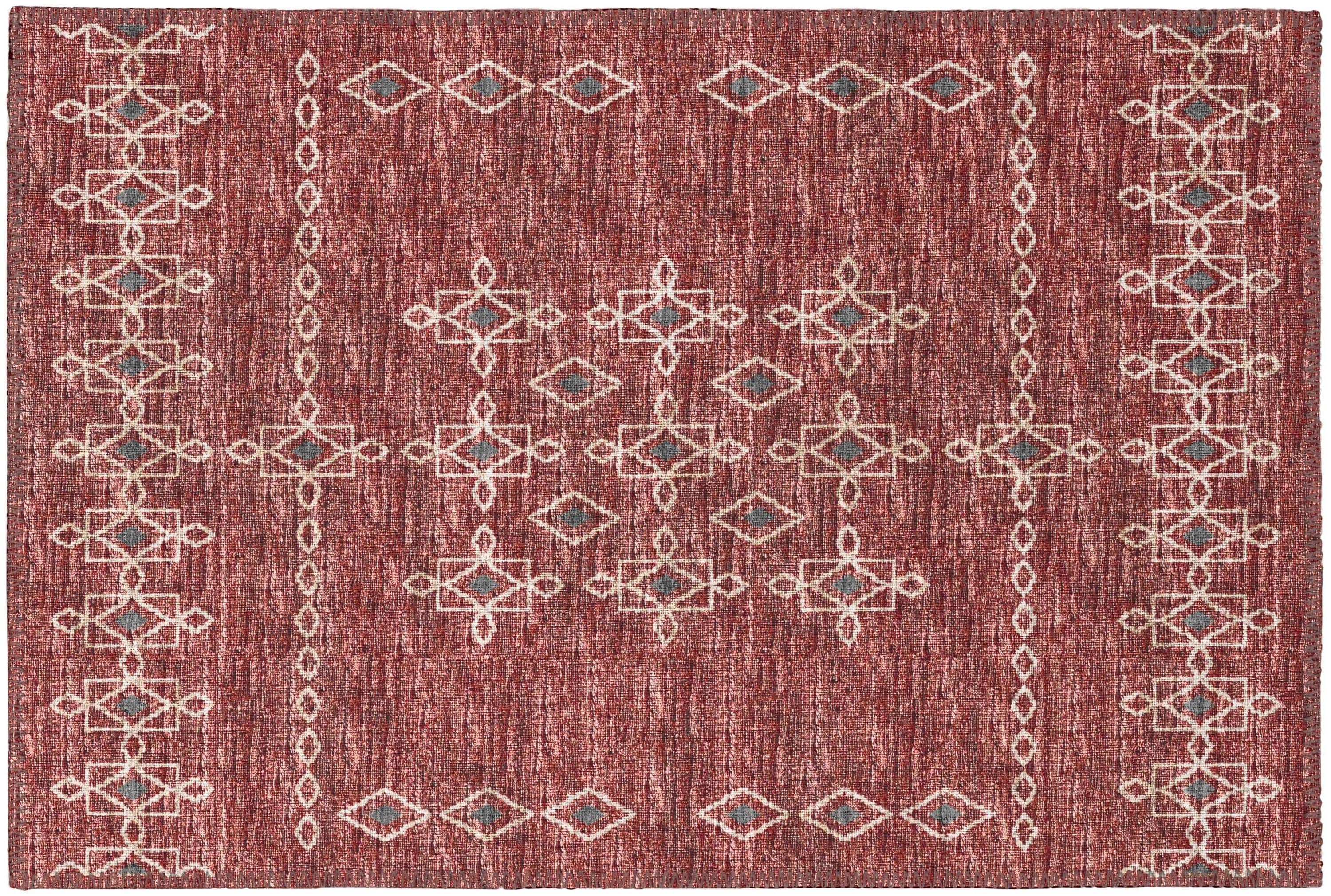 Addison Rugs AYU33CA20X30 Yuma 2 x 3 (ft) Chenille Canyon Rectangular Indoor/Outdoor Geometric Oriental Machine washable Throw rug