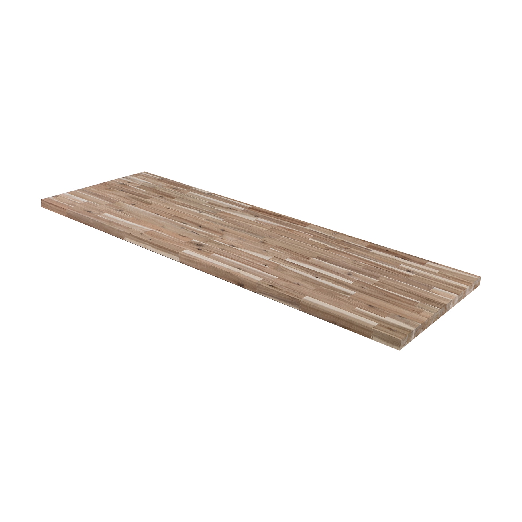 allen + roth 6-ft x 25-in x 1.5-in Finger-jointed Natural Acacia ...