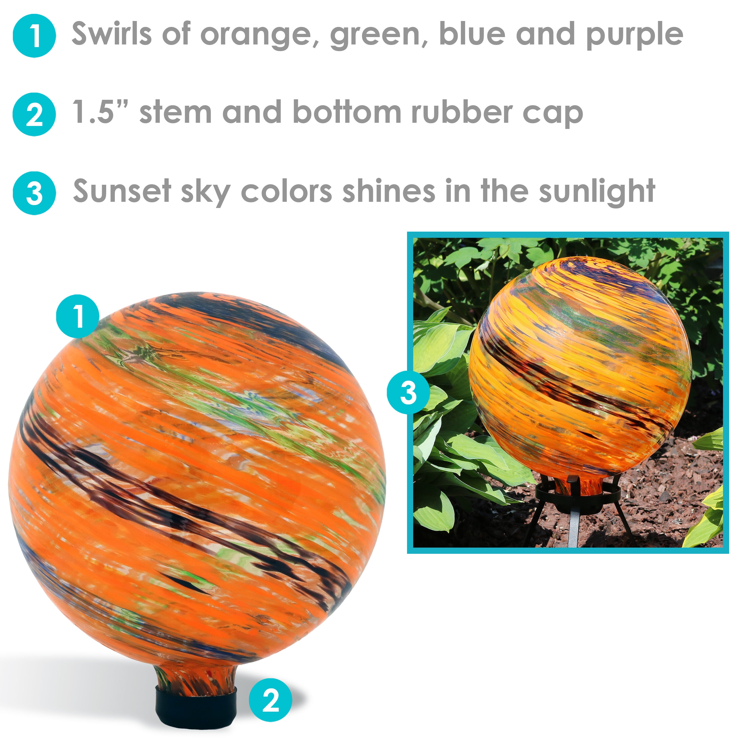 Sunnydaze Decor ZIB-502 Gazing-Ball-Stand - View #5