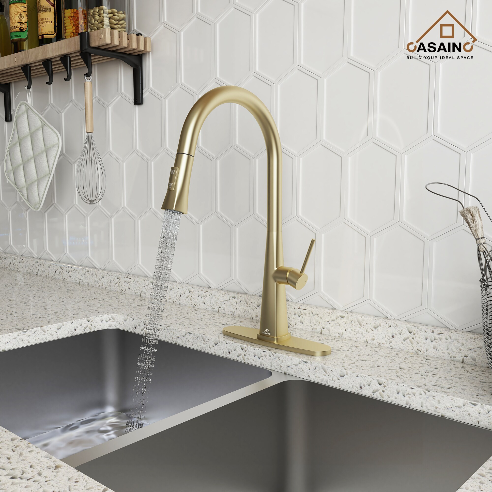 CASAINC RB0773-WE Kitchen-Faucets - View #3