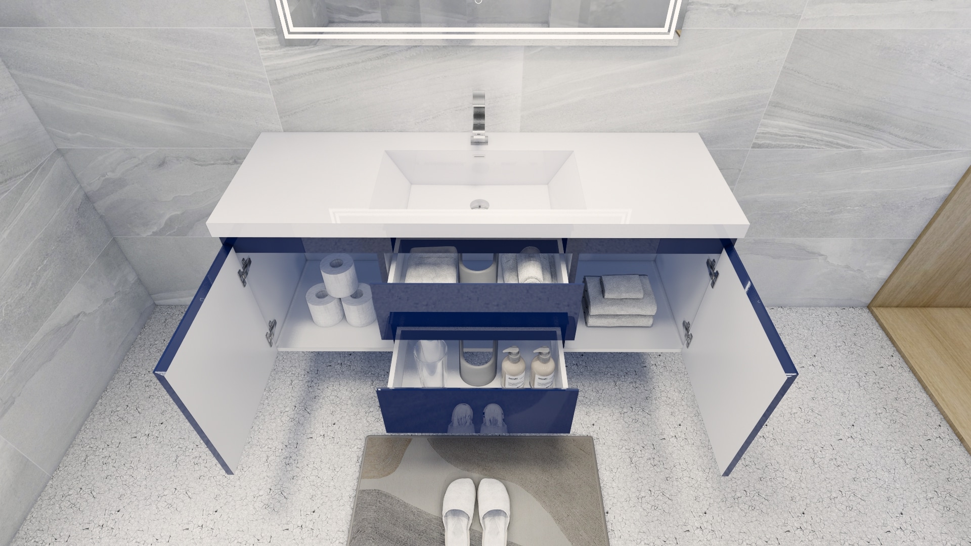 Moreno Bath MOB60S-NB Bath-Vanity-Combo - View #8