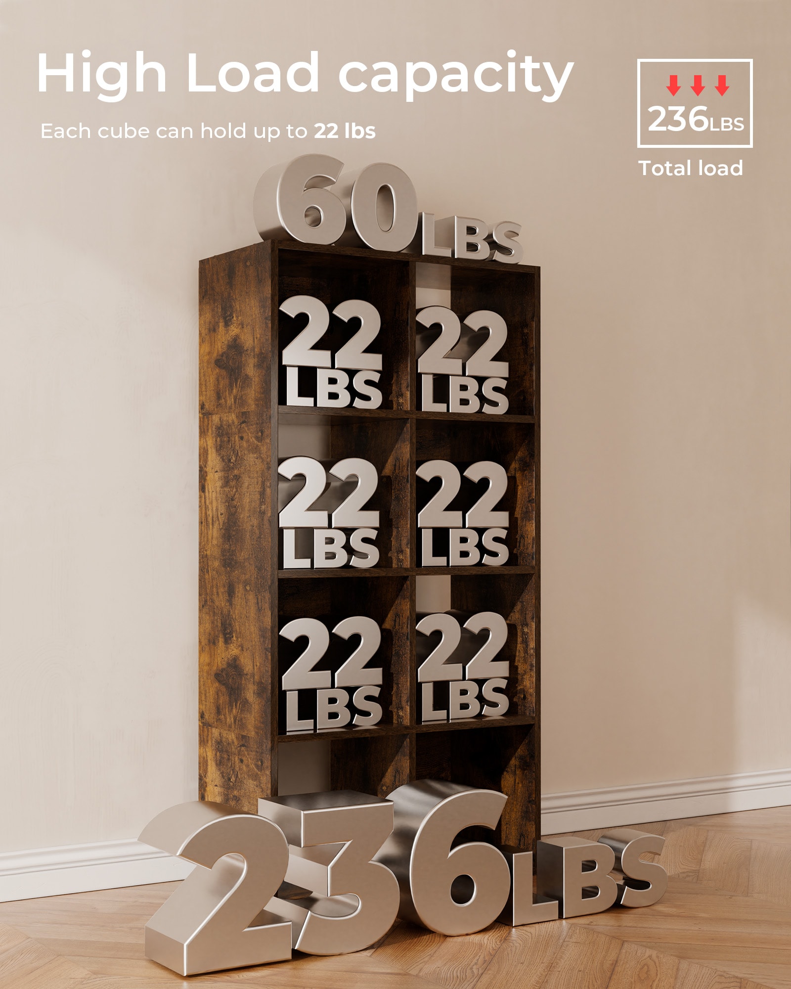 GTPLAYER LOWE'S-B3001-VBR8 Laminate-Storage-Cubes - View #3
