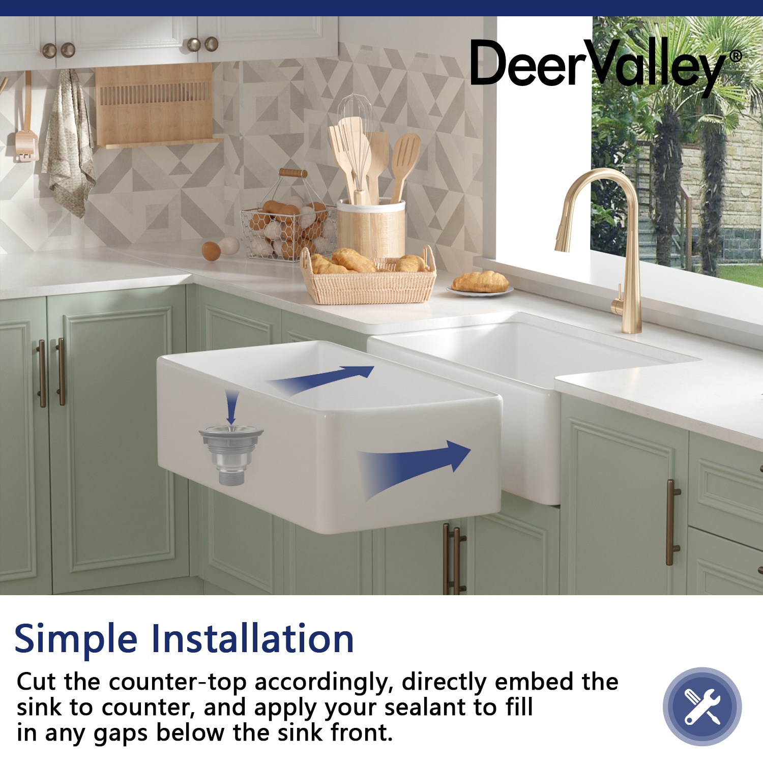 DeerValley DV-1K512 Kitchen-Sinks - View #7