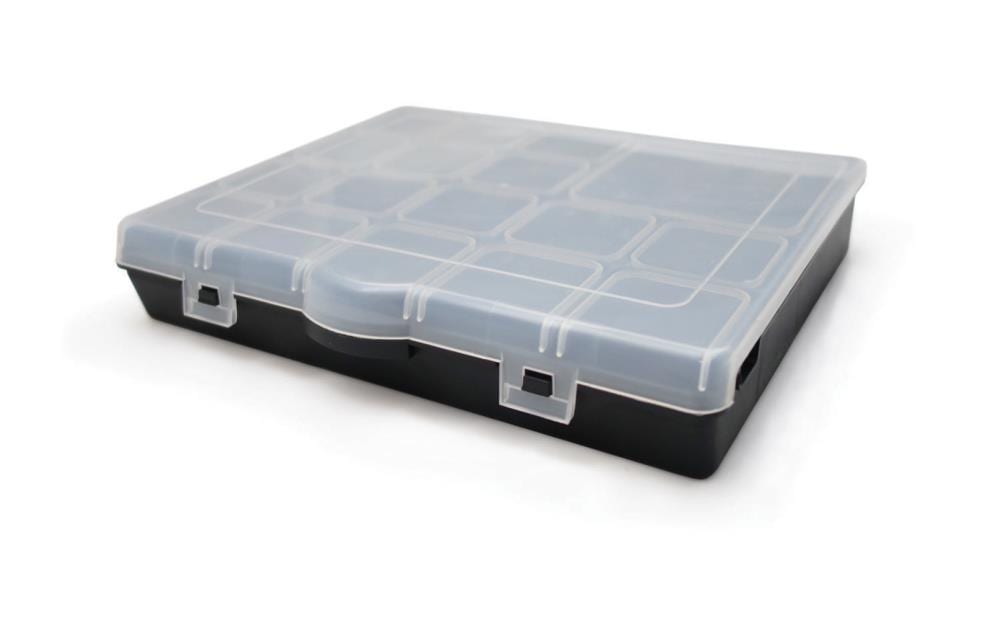 BOX-ALL-24 half transparent Small parts Empty Organizer Storage lids jewelry box 