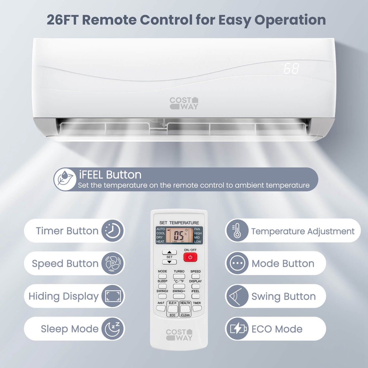 Costway CSHY001447 Wall-Air-Conditioners - View #5