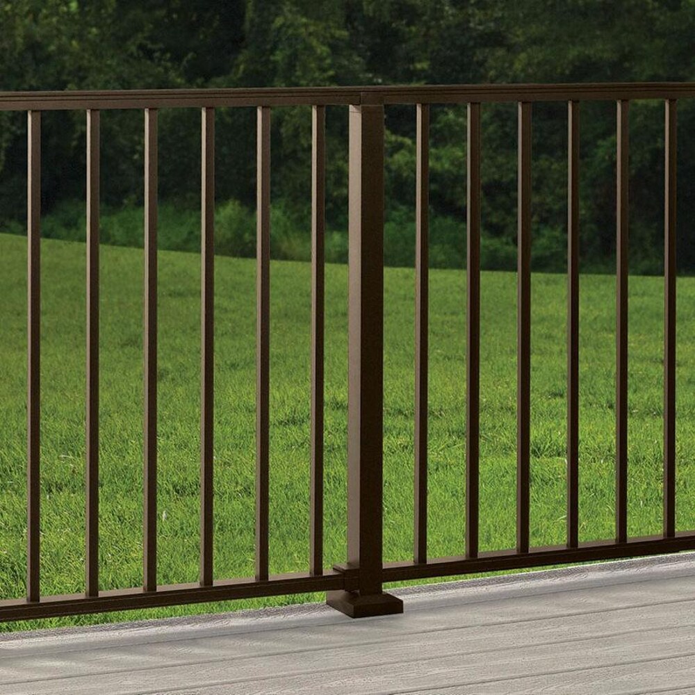 Trex Signature Railing 2.5-in x 2.5-in x 3-1/4-ft Bronze Aluminum Deck ...