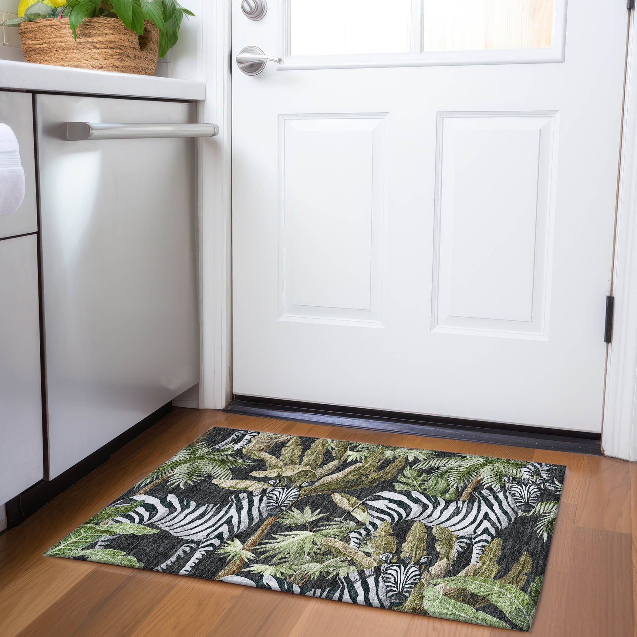 Addison Rugs AMF208MI20X30 Mayfield AMF208MI 2 x 3 (ft) Loomed Polyester Midnight Rectangular Indoor Geometric Machine washable Area rug