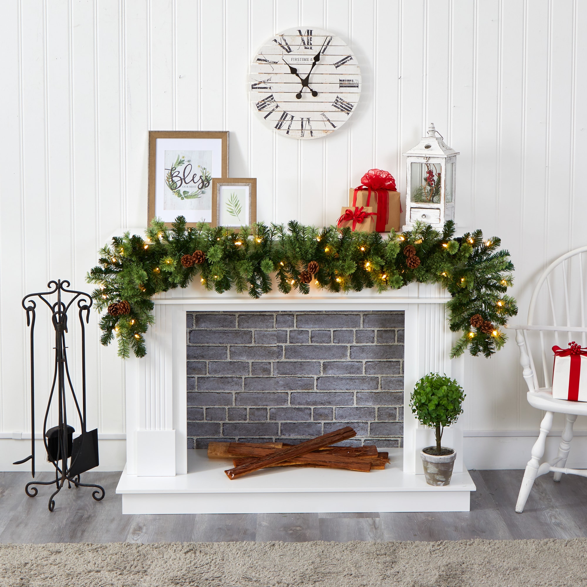 Nearly Natural 4459 Artificial-Christmas-Garland - View #5