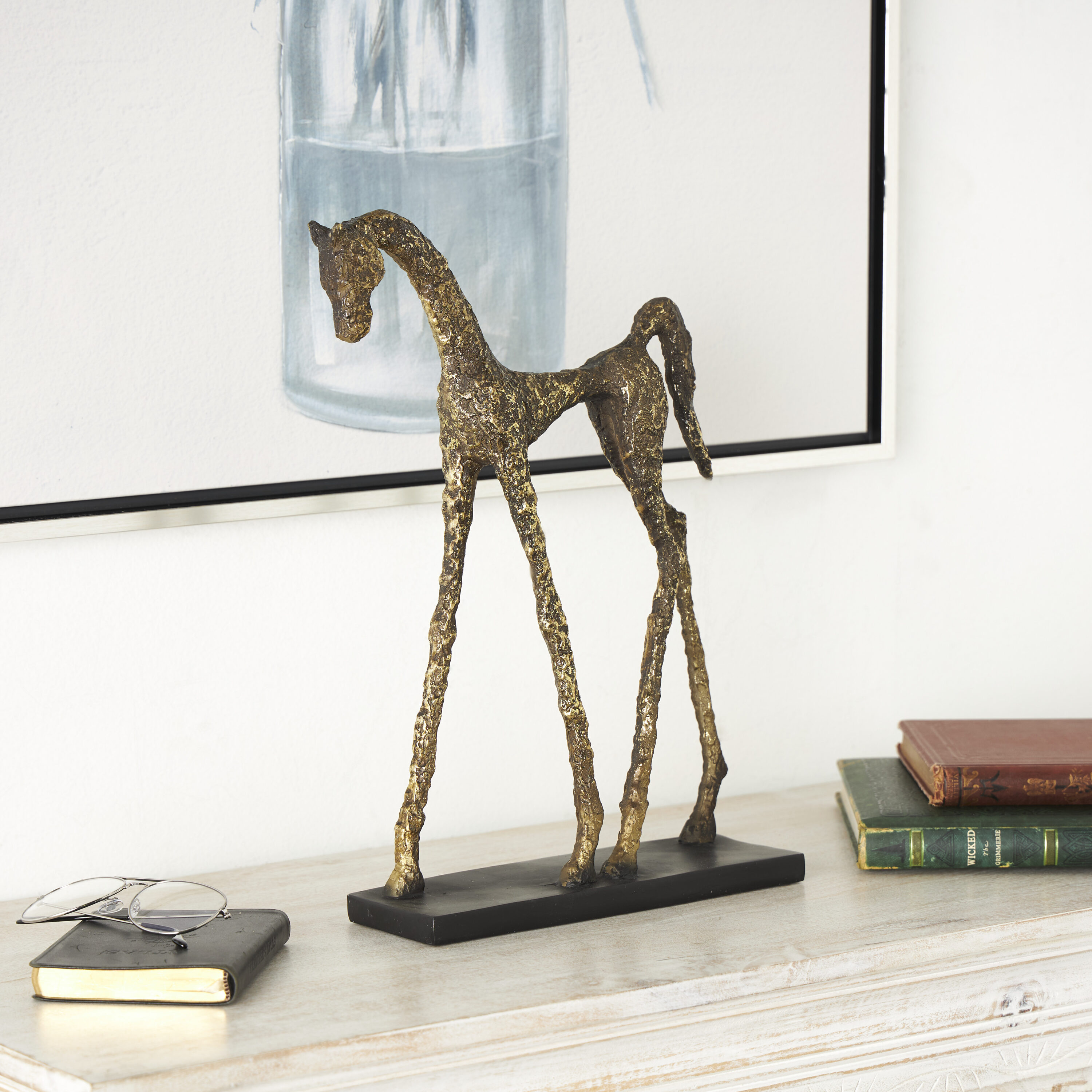 Grayson Lane 822094 Gold Stone Eclectic Sculpture