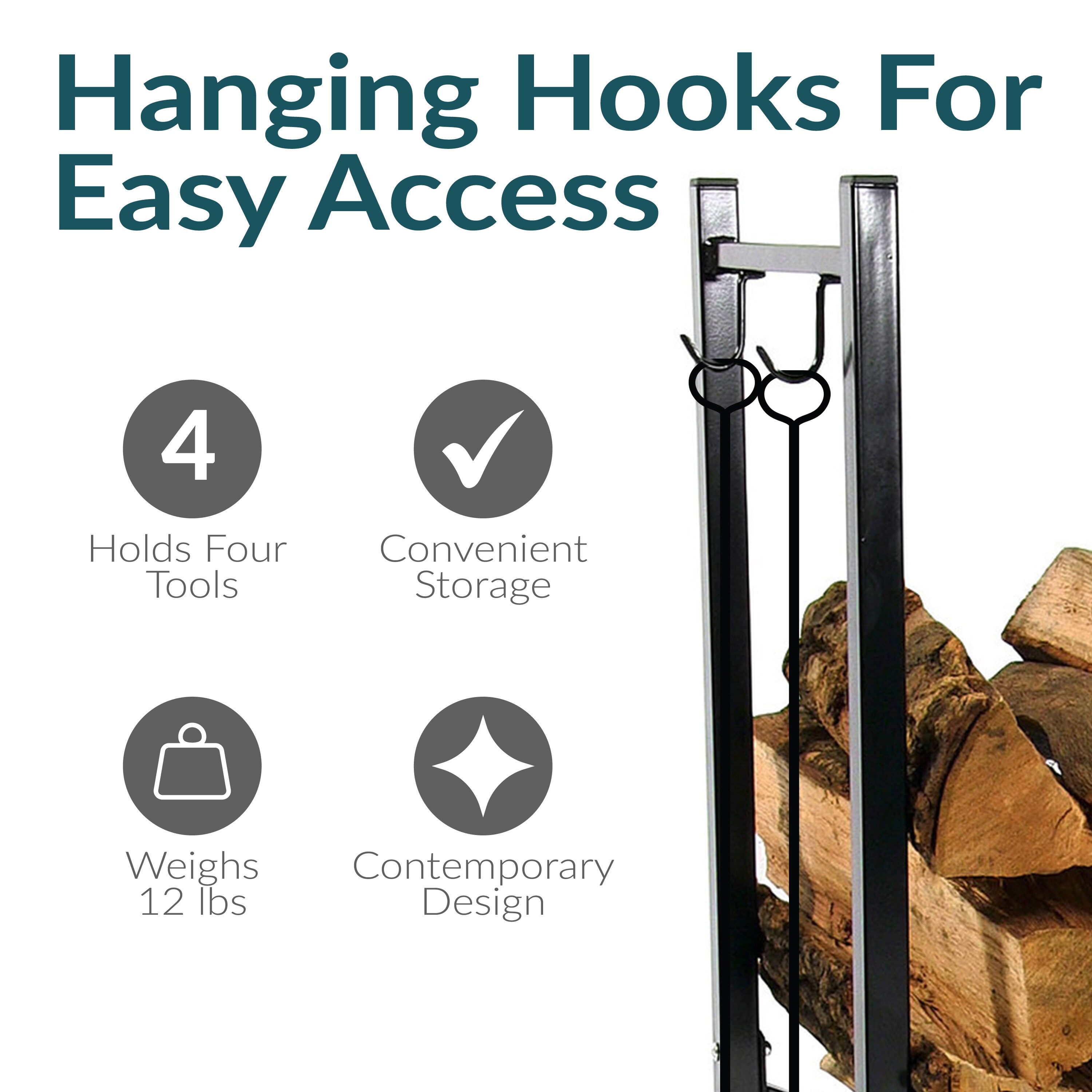Sunnydaze Decor QX-FLRH Firewood-Storage - View #9