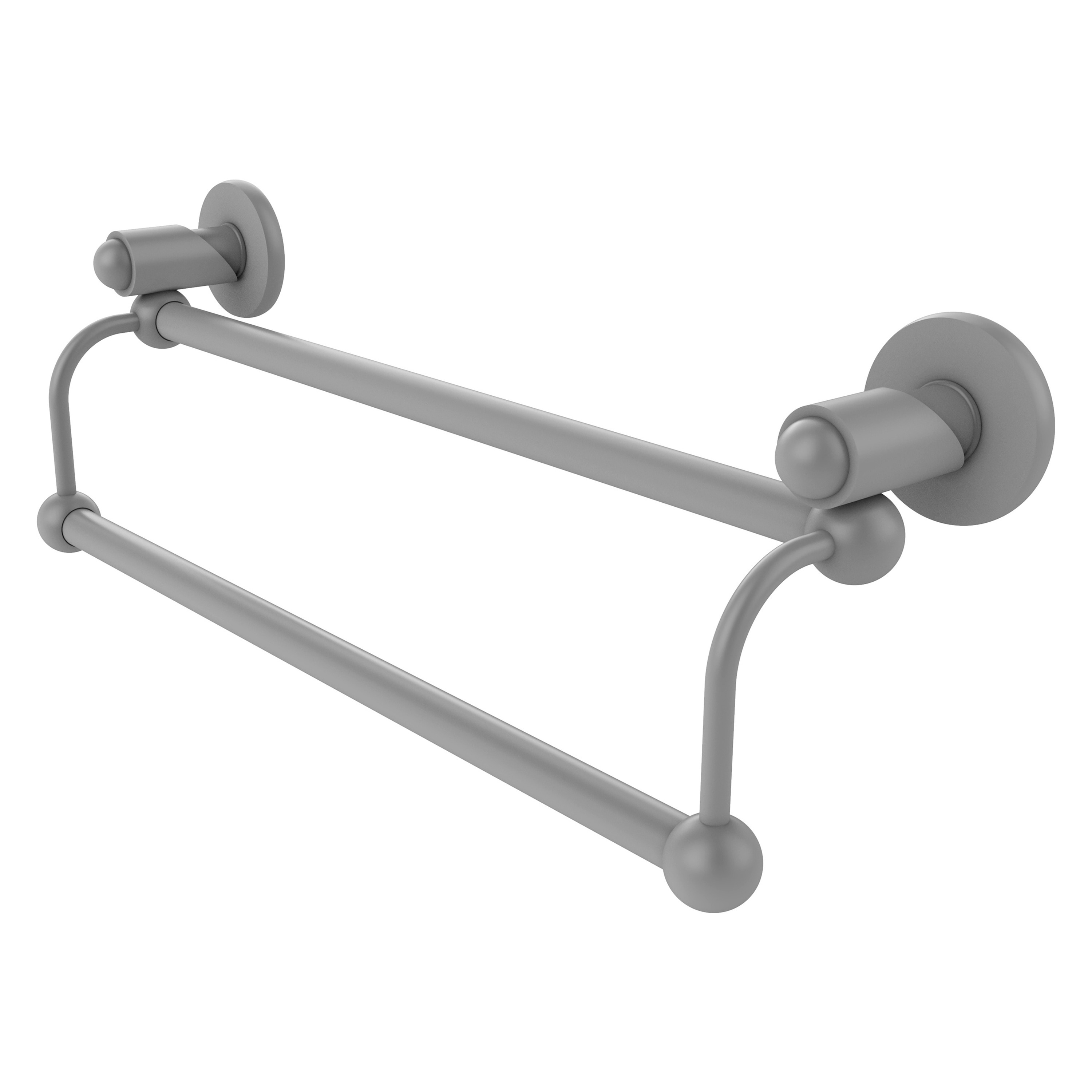 Allied Brass SH-72/30-GYM Soho 30-in double Matte Gray Wall mount Double Towel Bar
