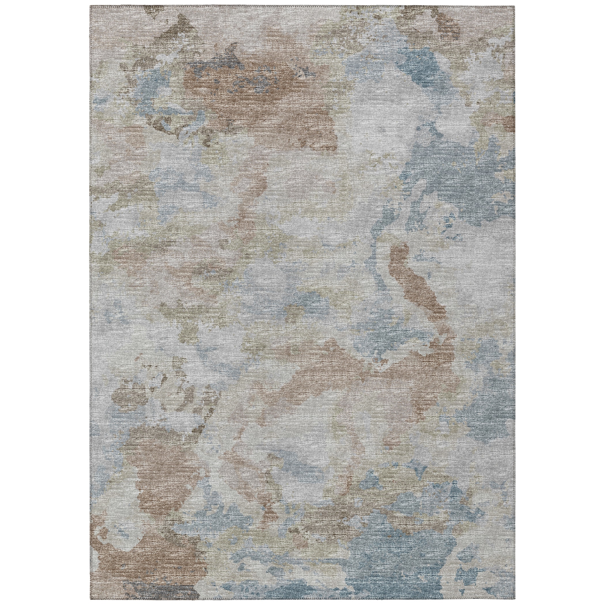 Moody Abstract Chenille Flat Woven 3' x 5' Area Rug