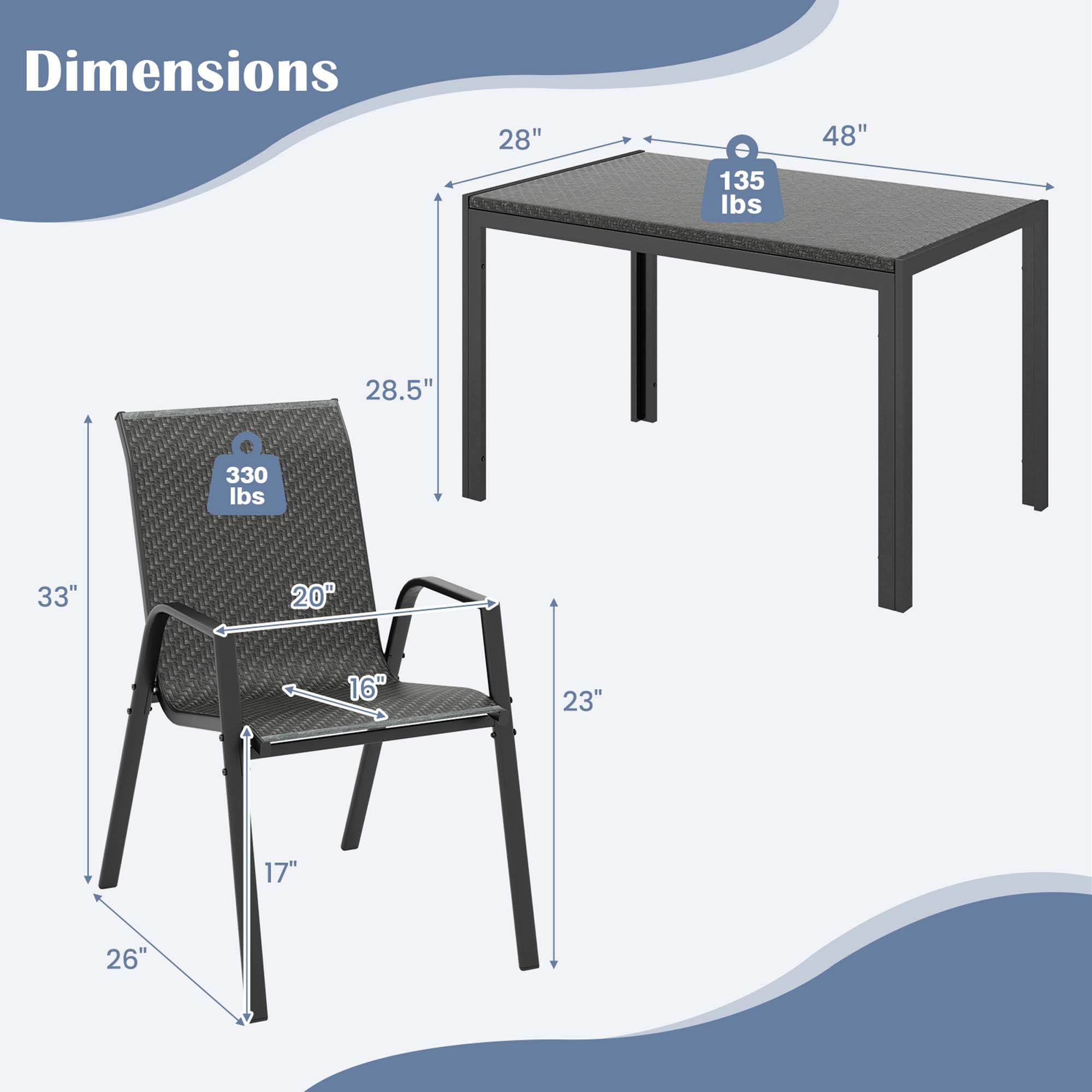 Costway HCST00405 Patio-Conversation-Sets - View #2