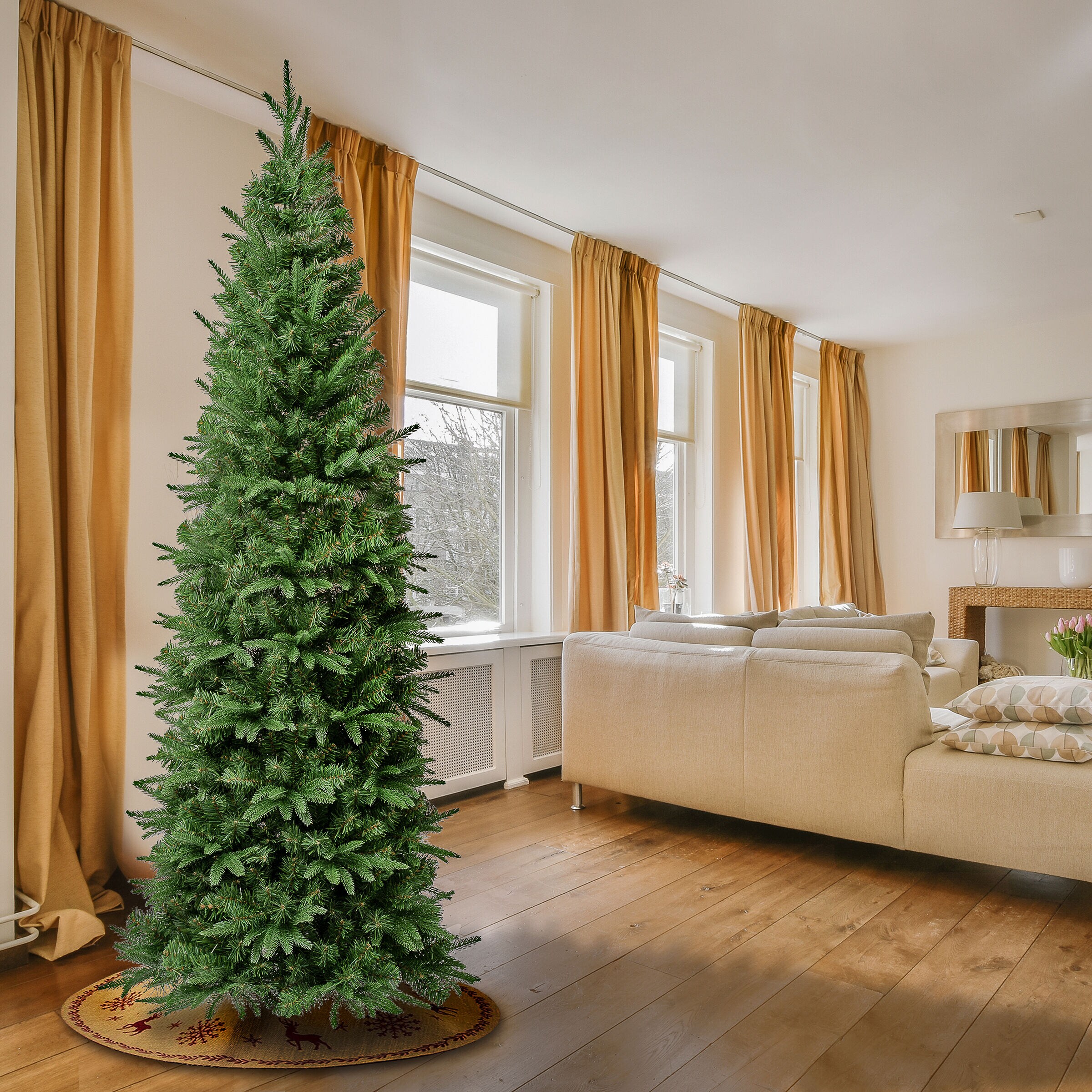 National Tree Company 6 Ft Dunhill Fir Slim Artificial Christmas Tree