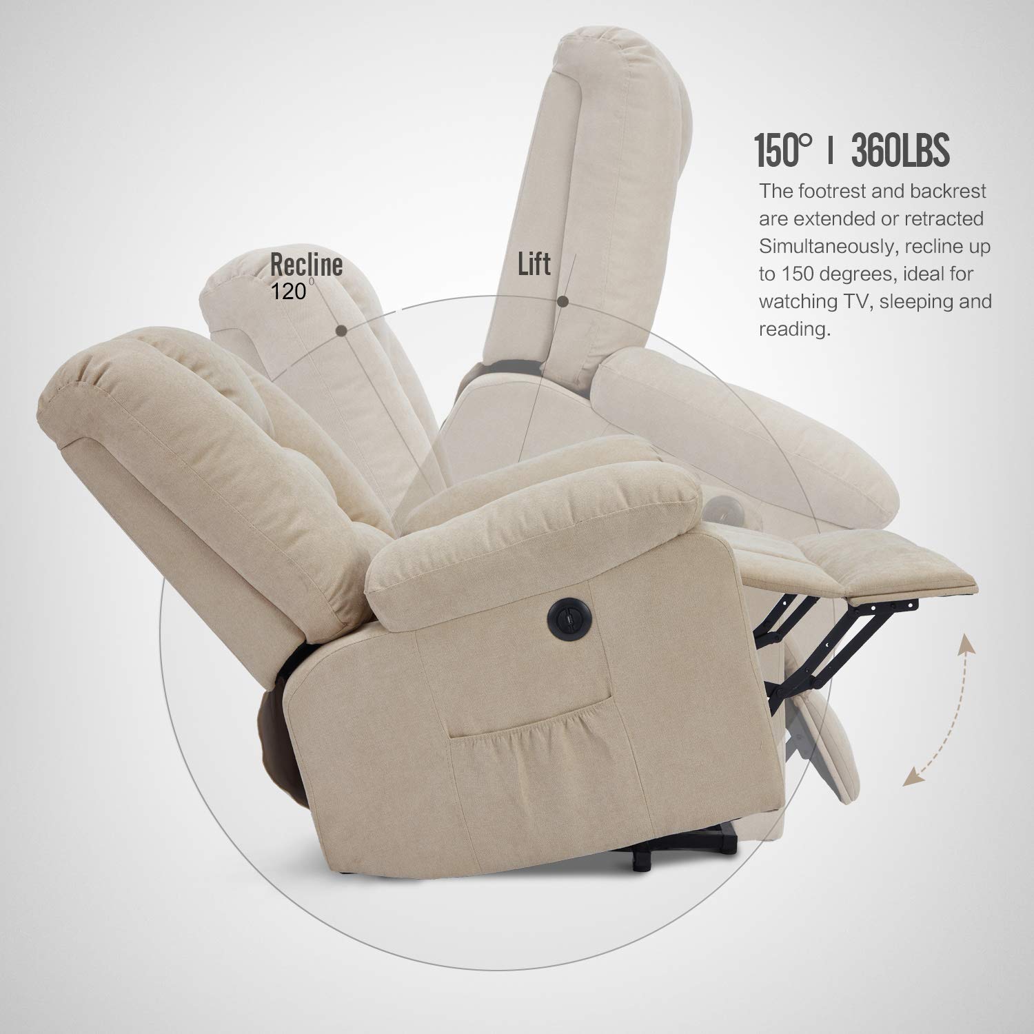 AECOJOY 13011UCR-LS01 recliners - View #3