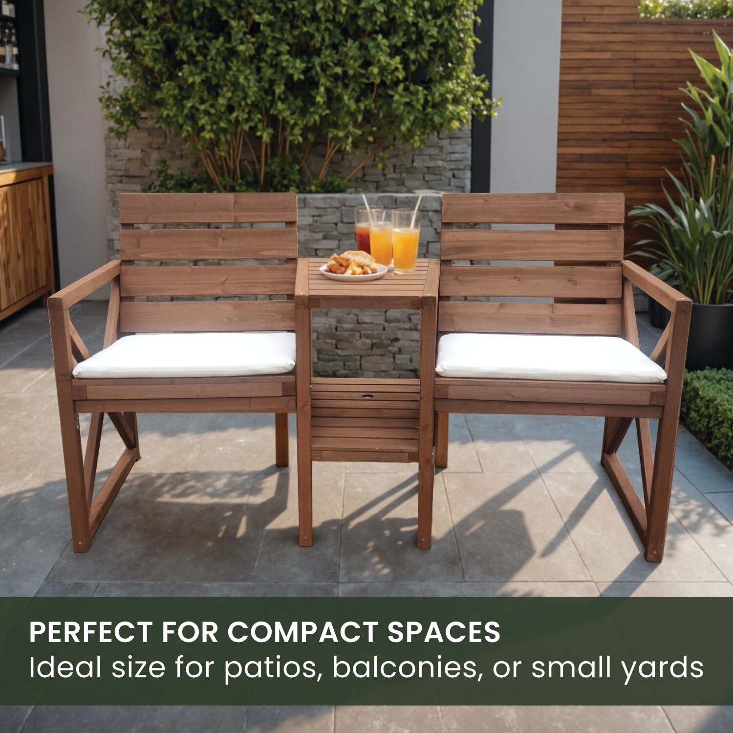 Hanover HANCS0101-BRN Patio-Conversation-Sets - View #4
